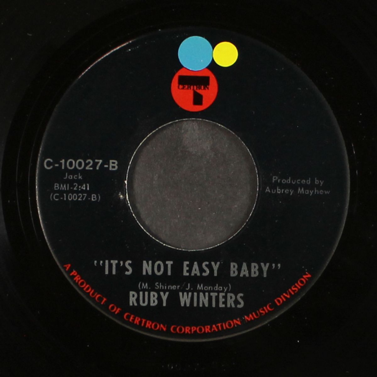 great speckled bird / it's not easy baby by RUBY WINTERS
