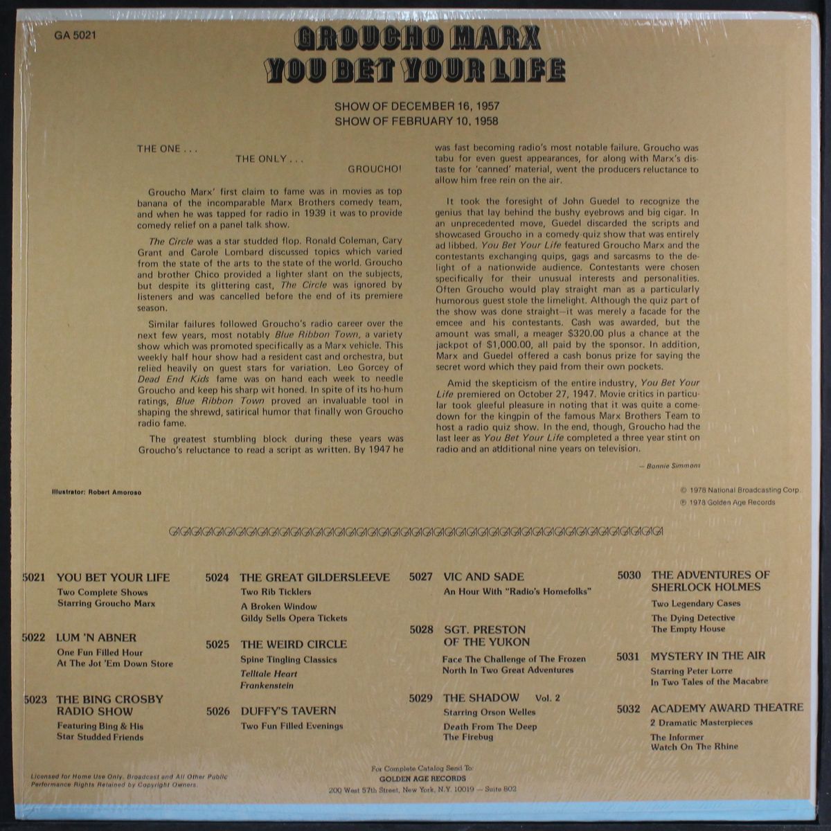 groucho marx - you bet your life by ORIGINAL RADIO BROADCAST