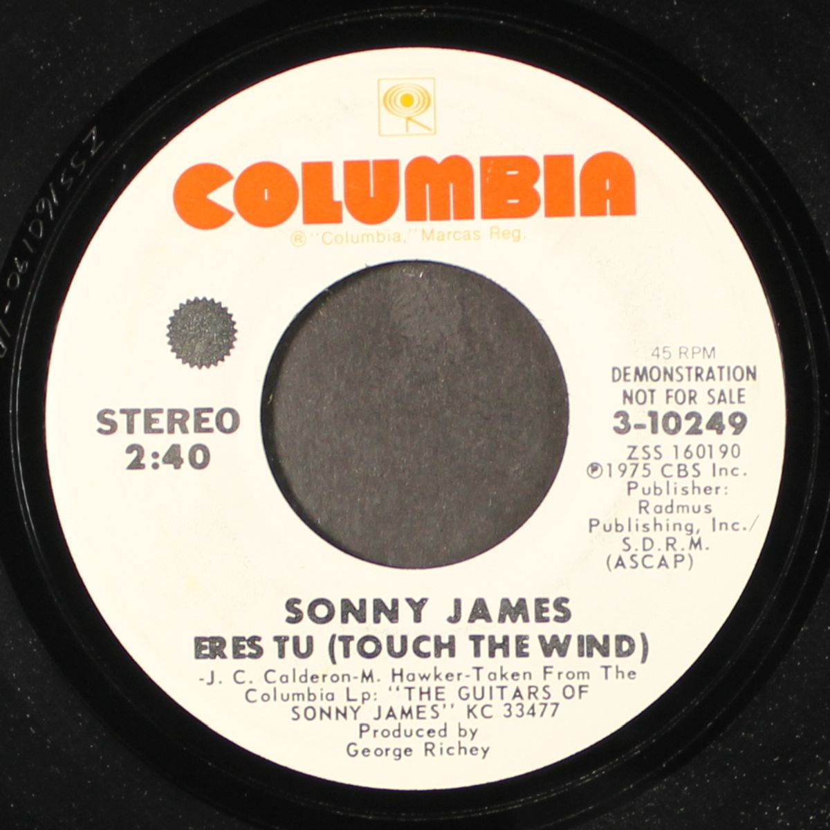 apache / eres tu by SONNY JAMES