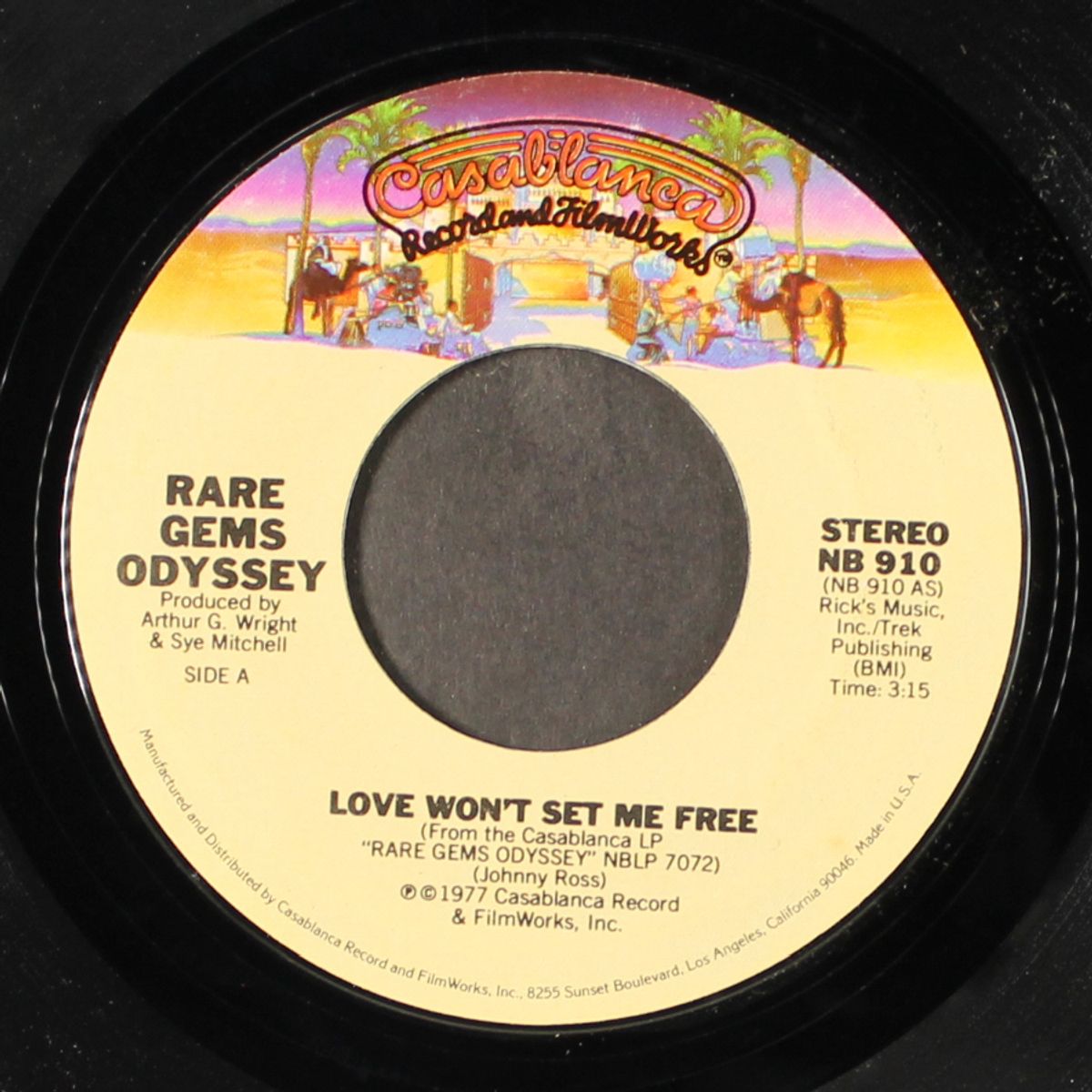 love won't set me free / wonder boy by RARE GEMS ODYSSEY