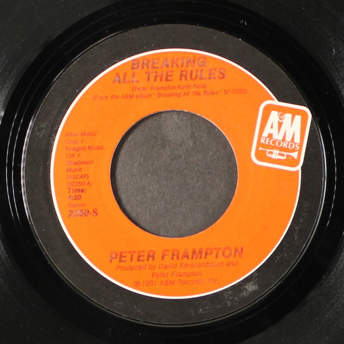 breaking all the rules / night town by PETER FRAMPTON
