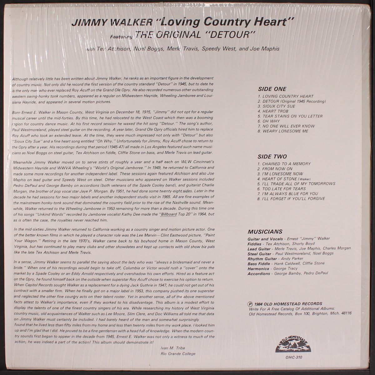 loving country heart by JIMMY WALKER