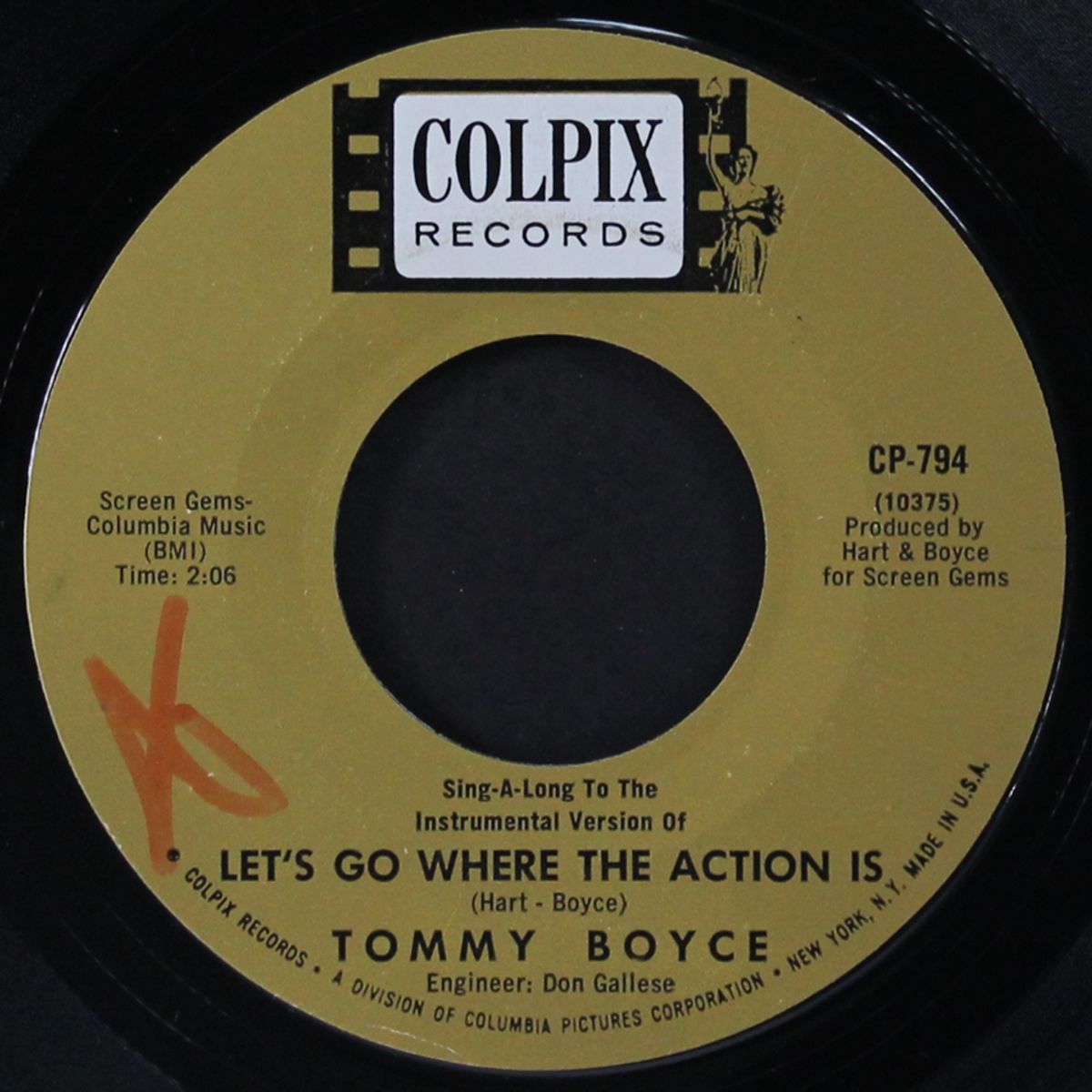 let's go where the action is / instro by TOMMY BOYCE