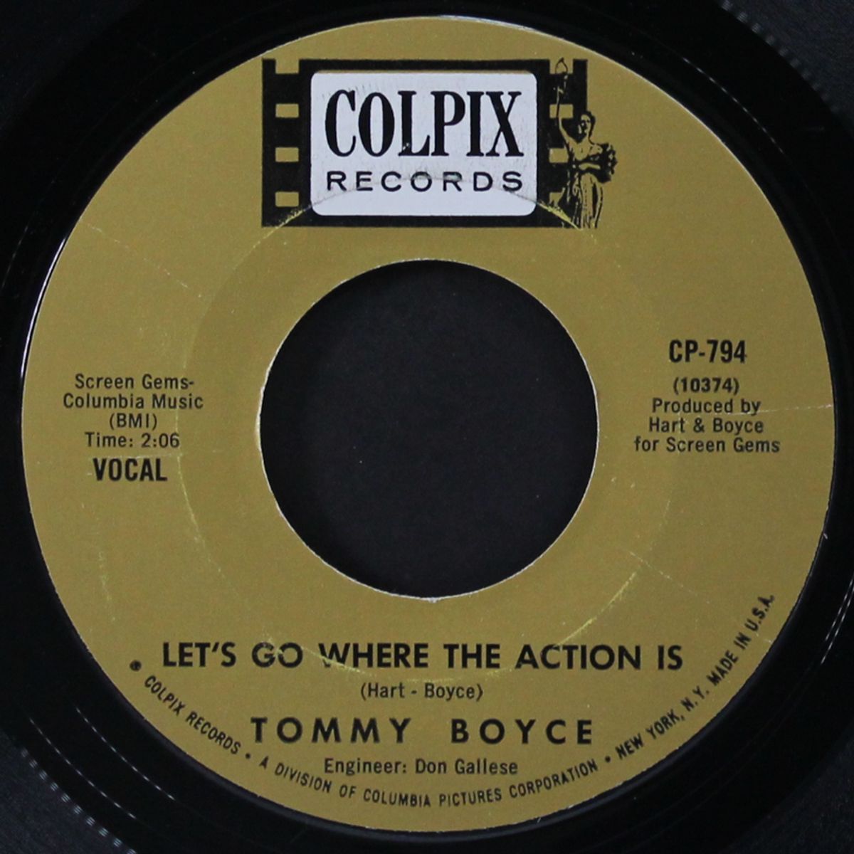 let's go where the action is / instro by TOMMY BOYCE