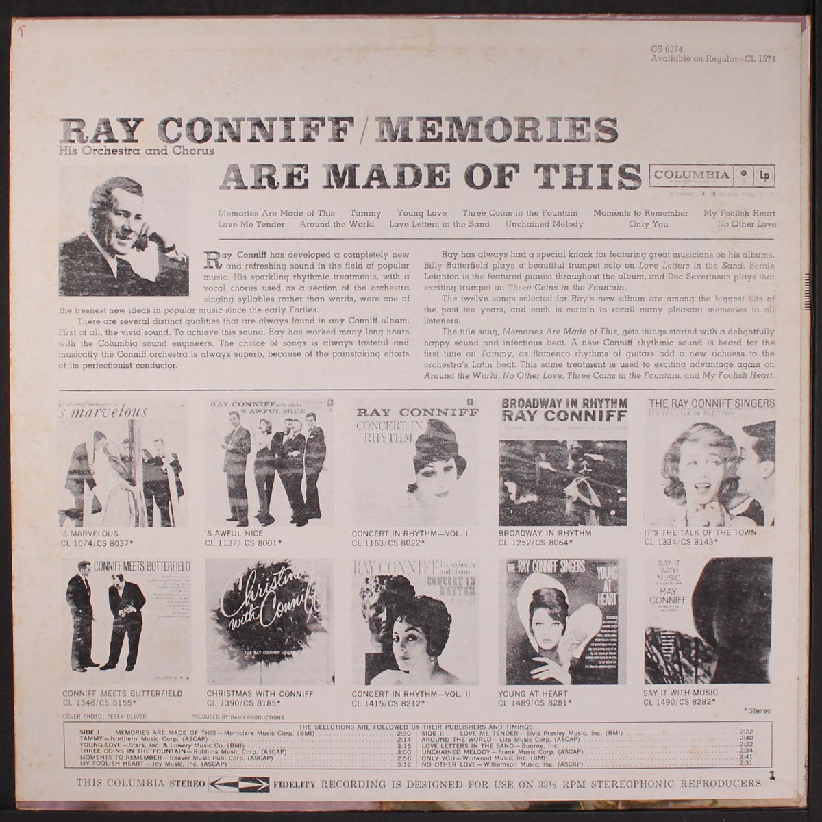 memories are made of this by RAY CONNIFF