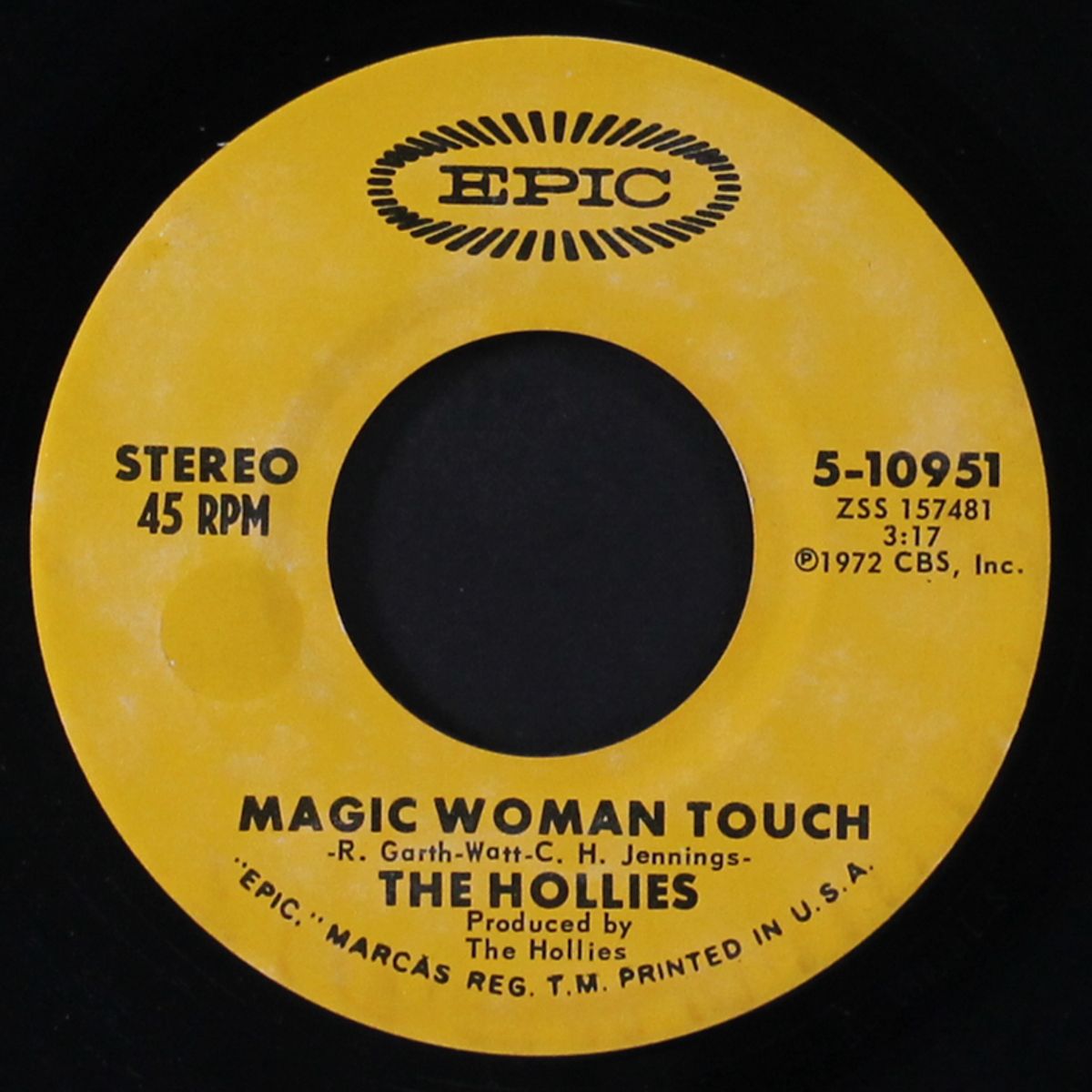 magic woman touch / blue in the morning by HOLLIES