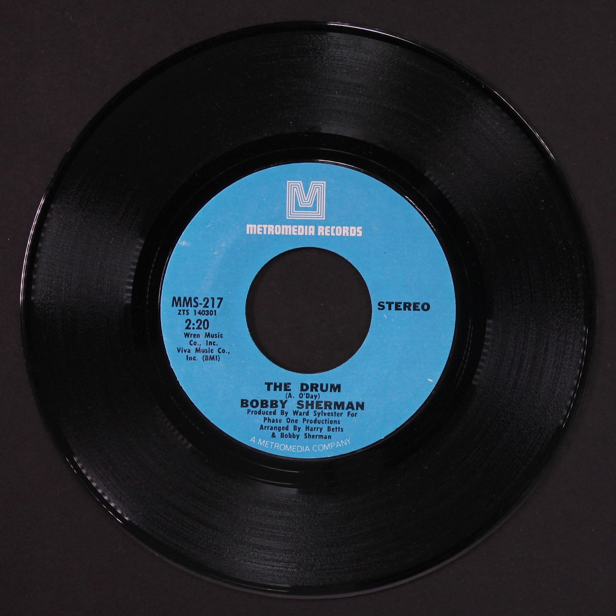 the drum / free now to roam by BOBBY SHERMAN
