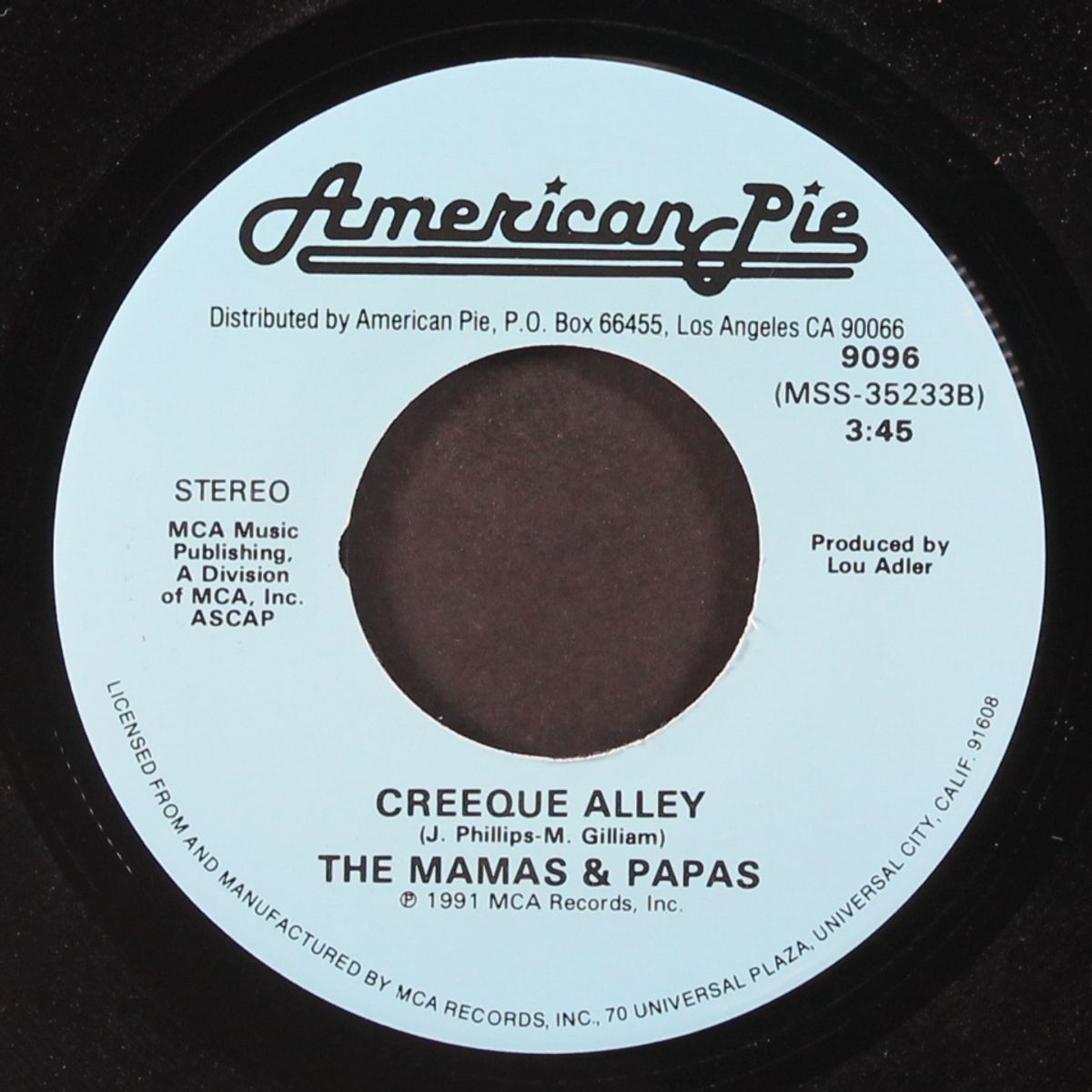 creeque alley / i saw her again by MAMAS & PAPAS