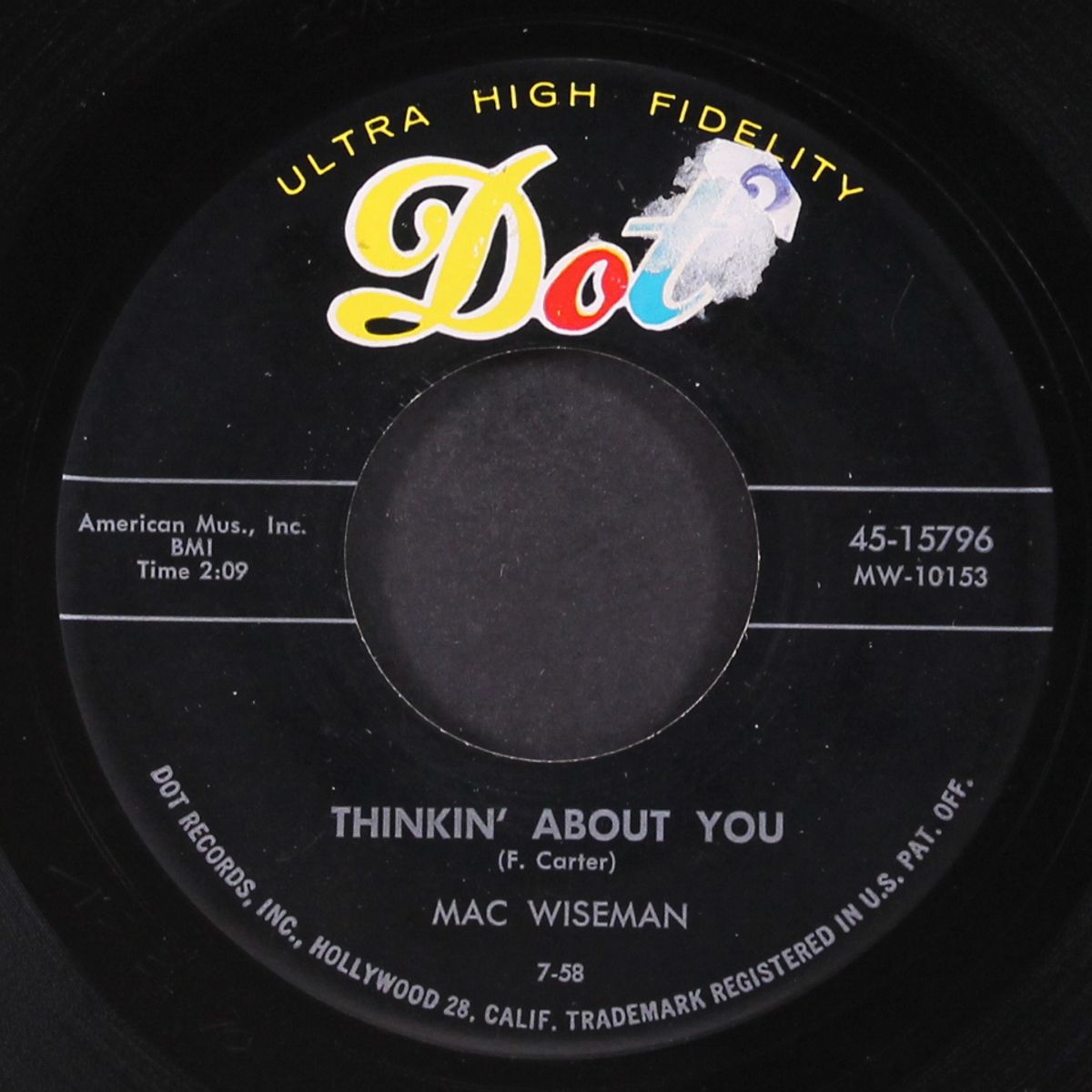 a promise of things to come / thinkin' about you by MAC WISEMAN