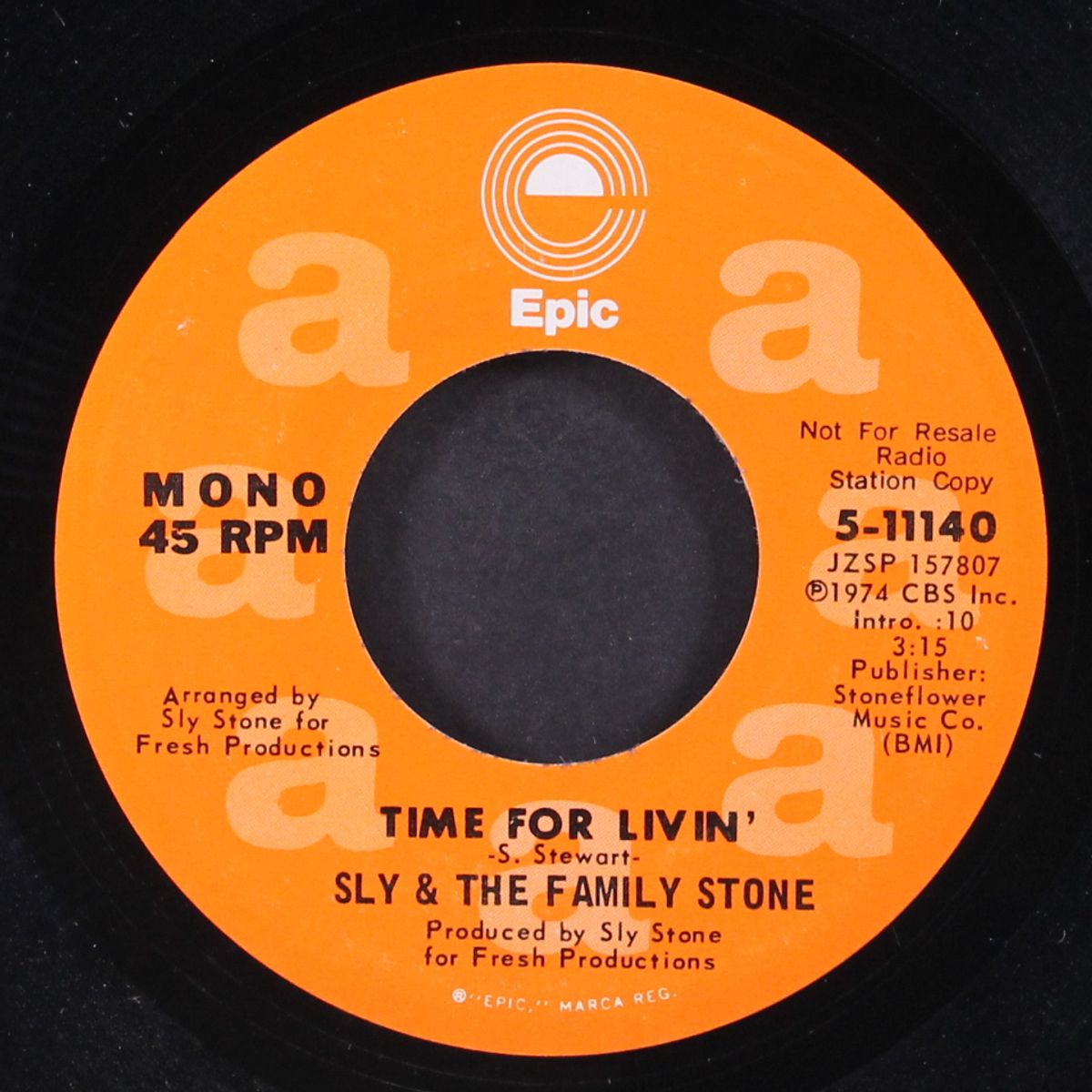 time for livin' / mono by SLY & FAMILY STONE