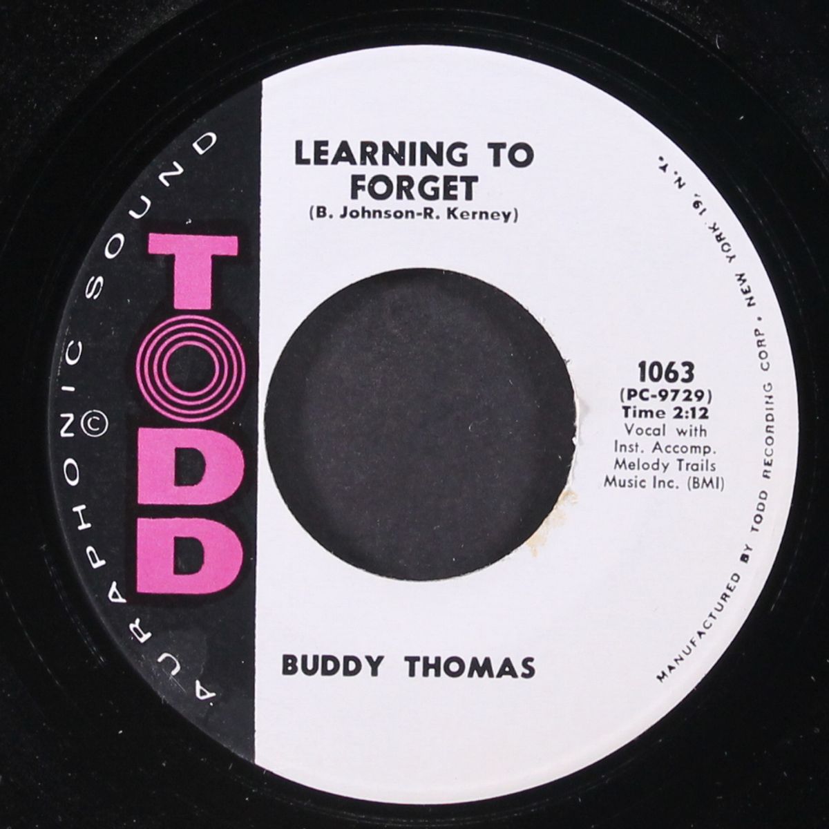 have a drink on me / learning to forget by BUDDY THOMAS