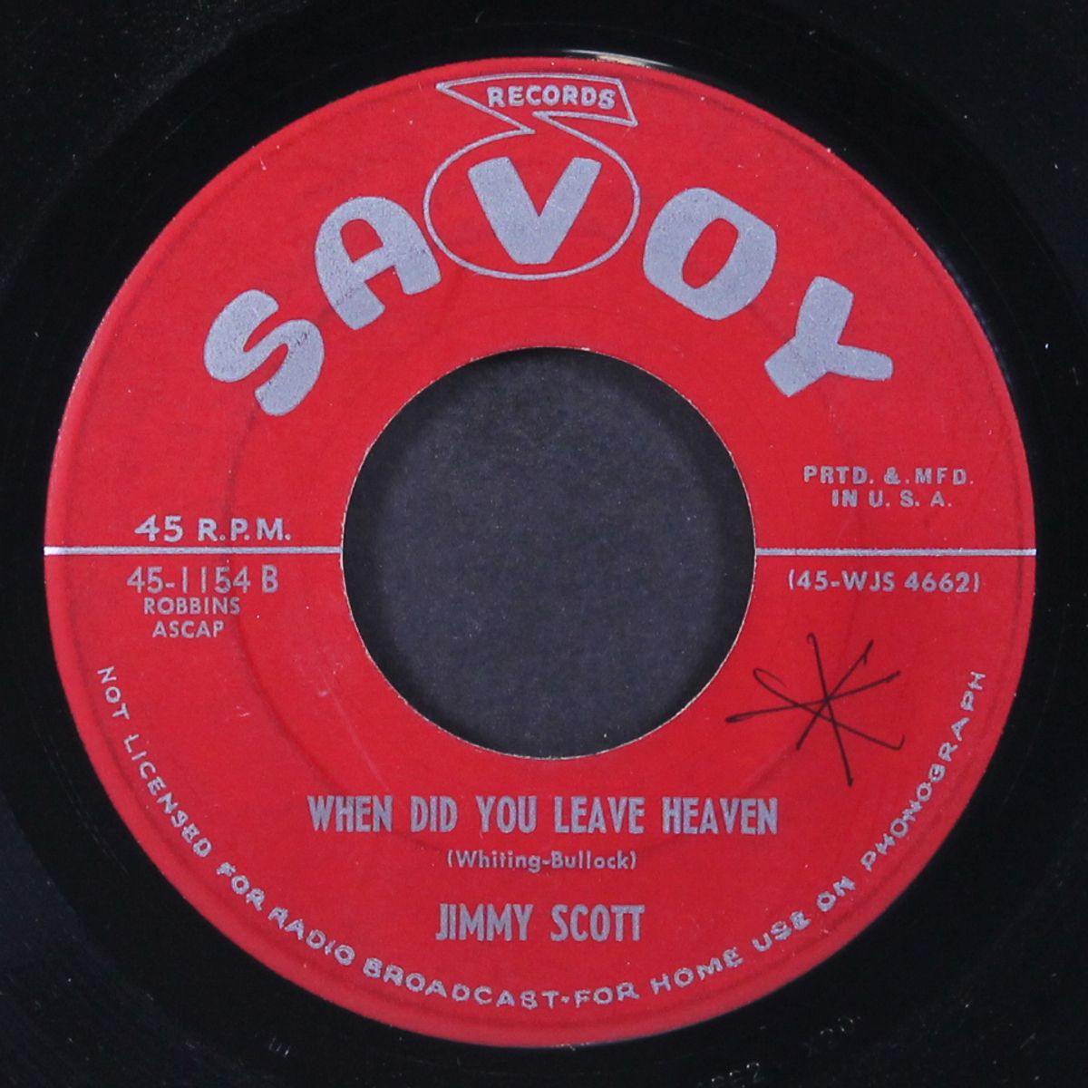 everybody needs somebody / when did you leave heaven by JIMMY SCOTT