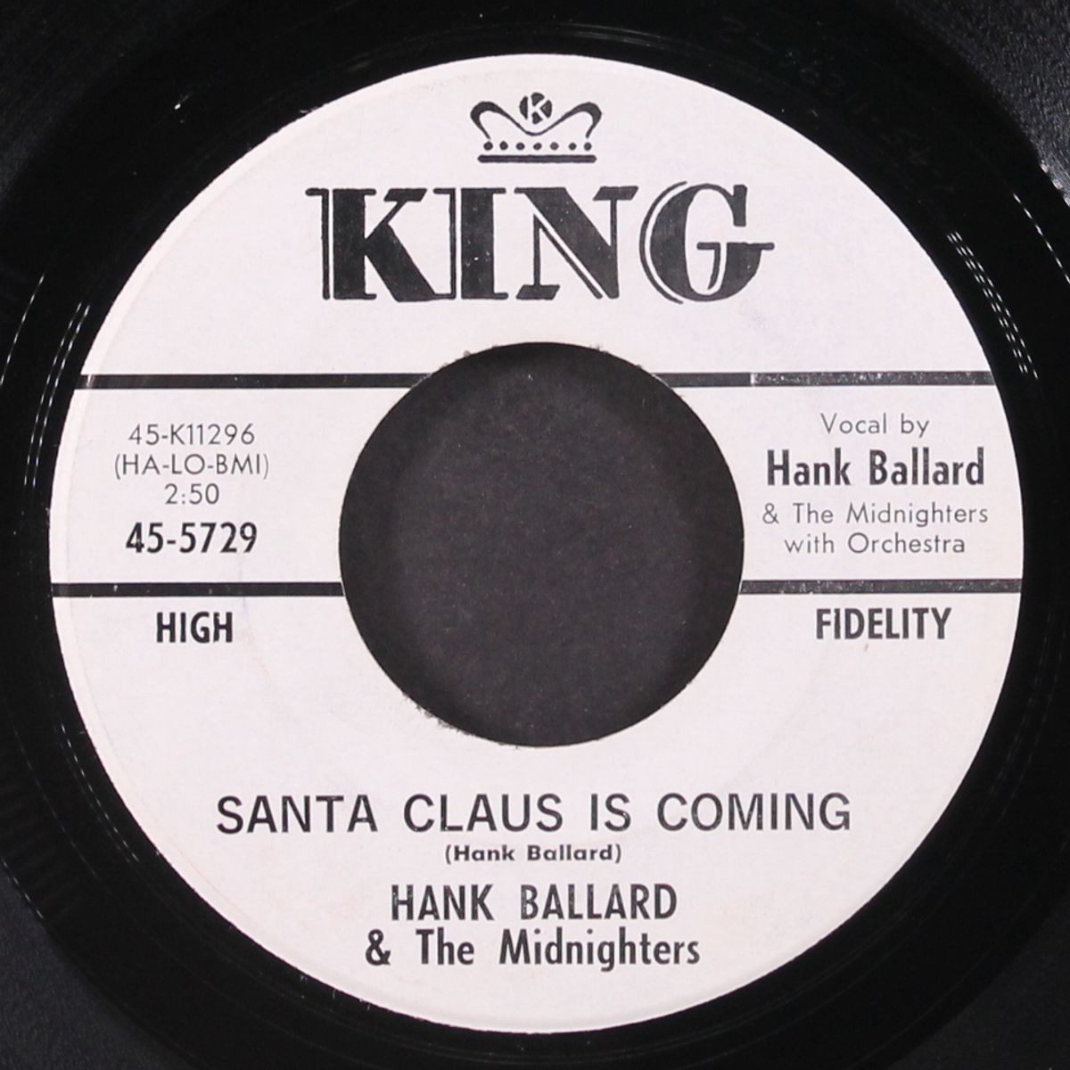 santa claus is coming / christmas time for everyone but me by HANK BALLARD & MIDNIGHTERS