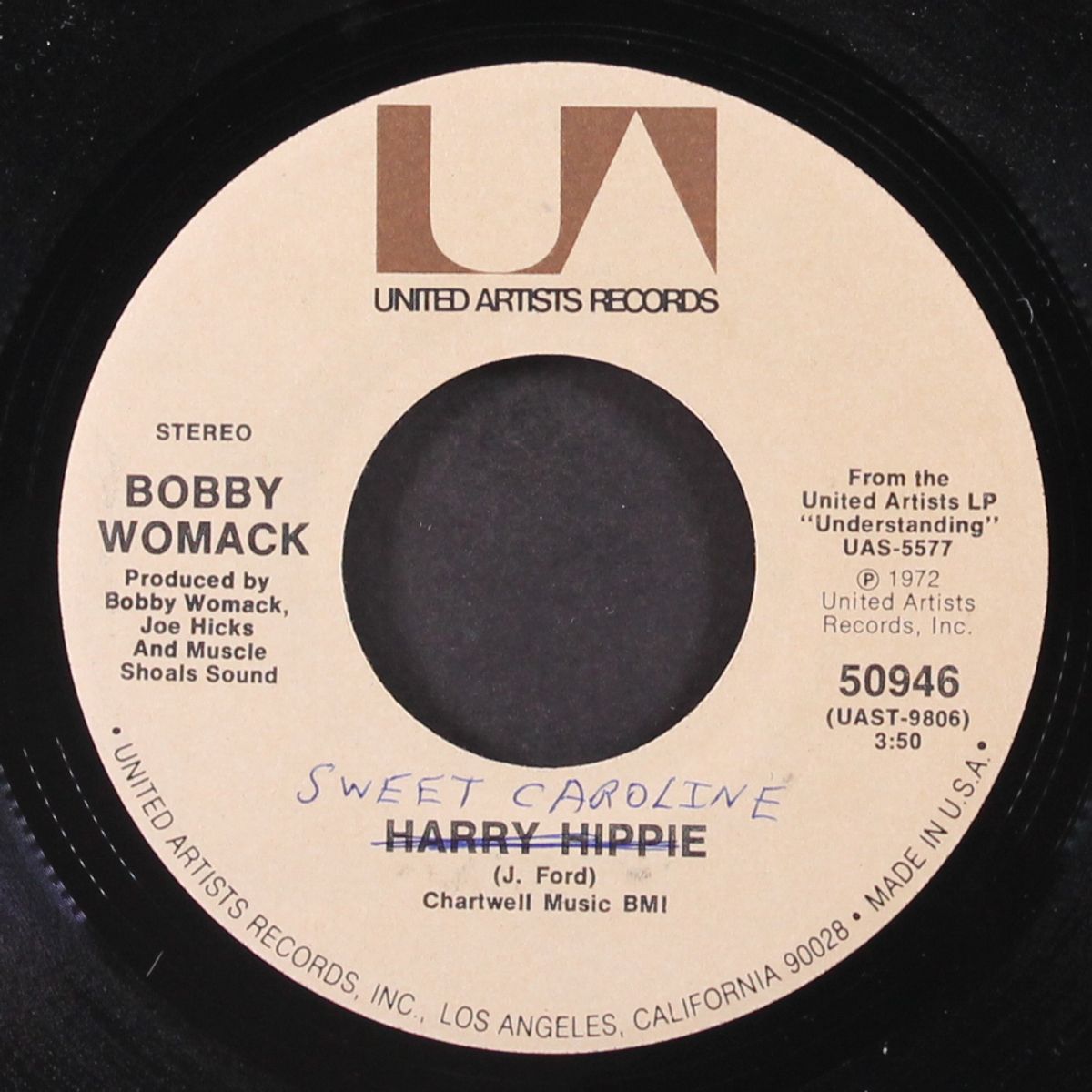 sweet caroline / harry hippie by BOBBY WOMACK