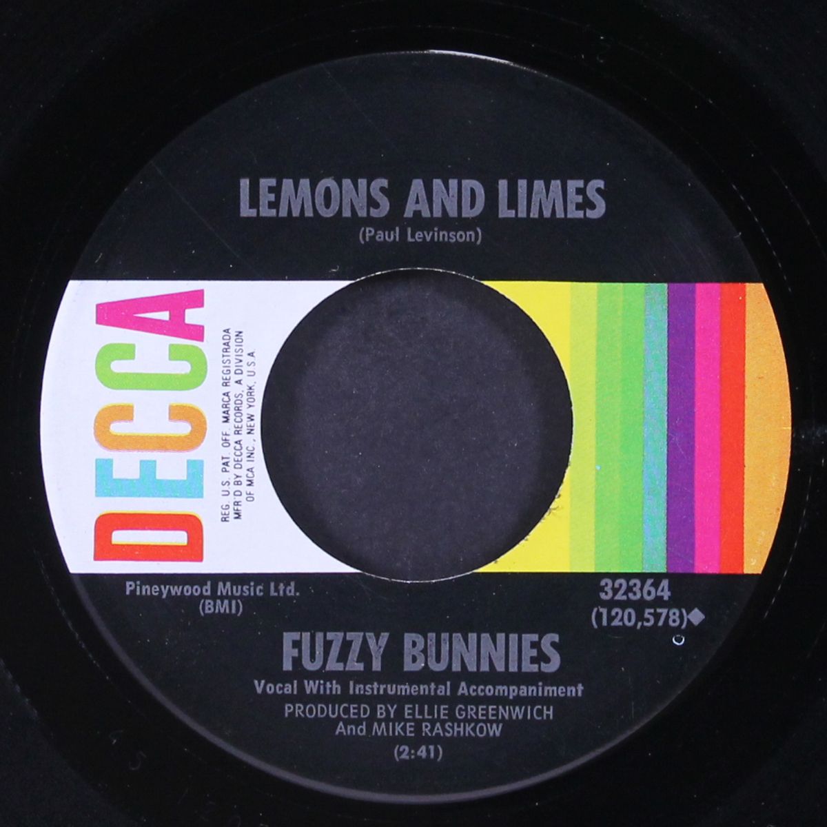 the sun ain't gonna shine anymore / lemons & limes by FUZZY BUNNIES