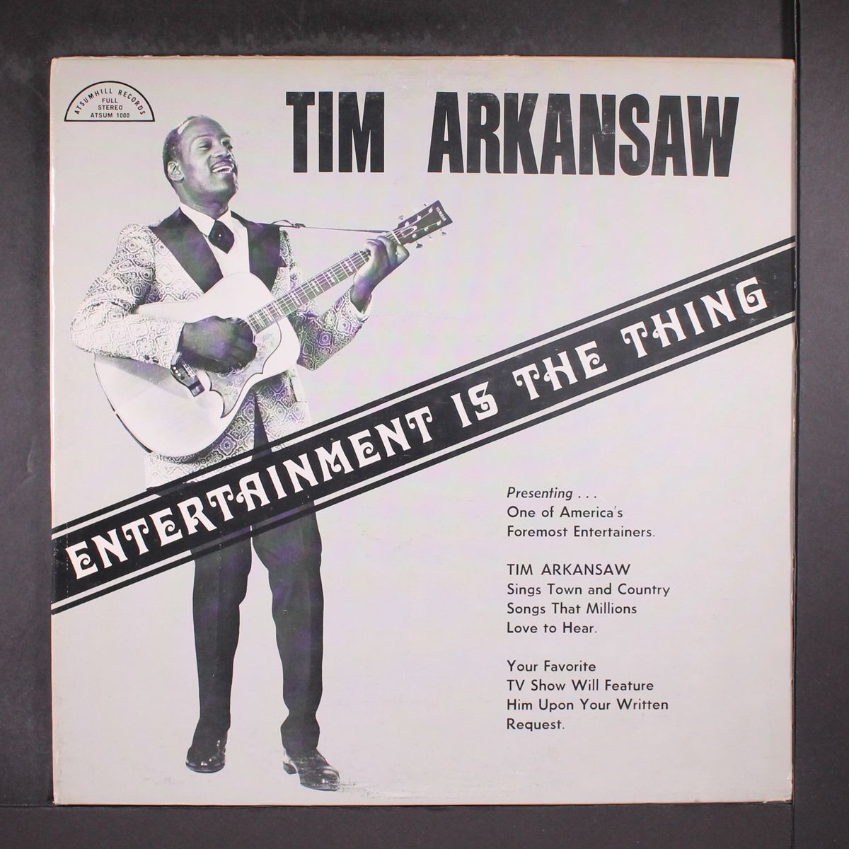 entertainment is the thing by TIM ARKANSAW