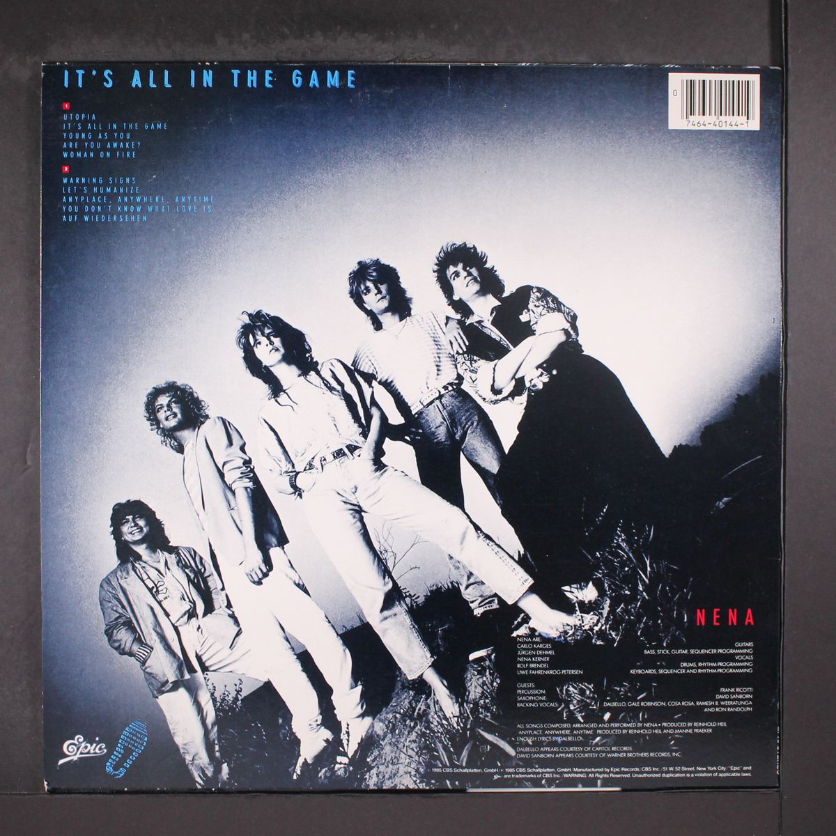 it's all in the game by NENA