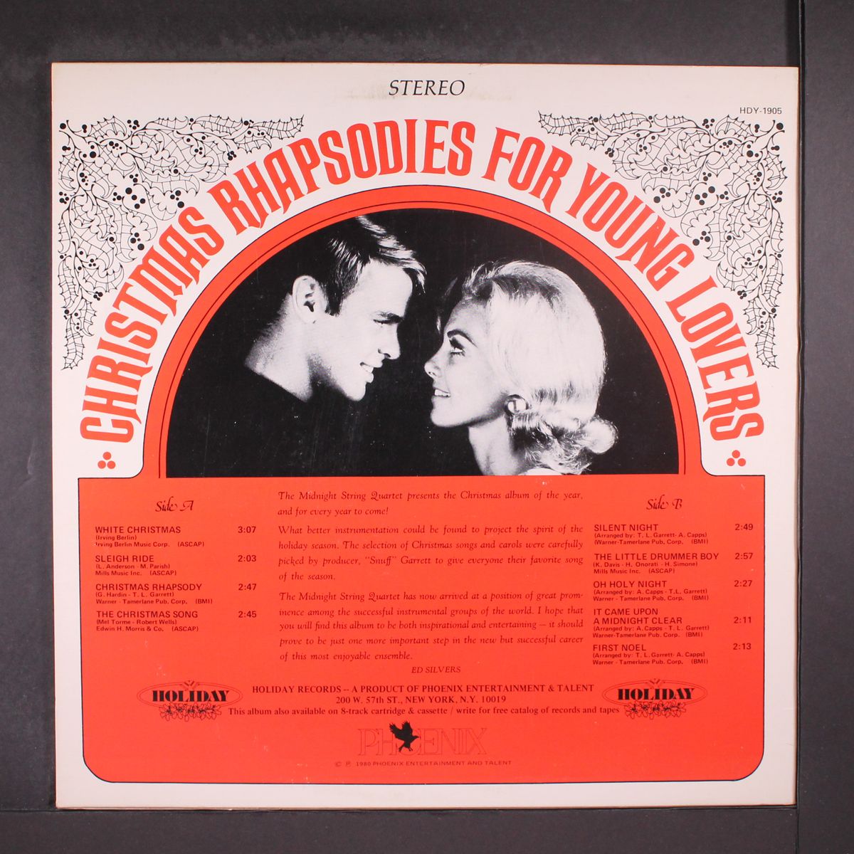 christmas rhapsodies for young lovers by MIDNIGHT STRING QUARTET