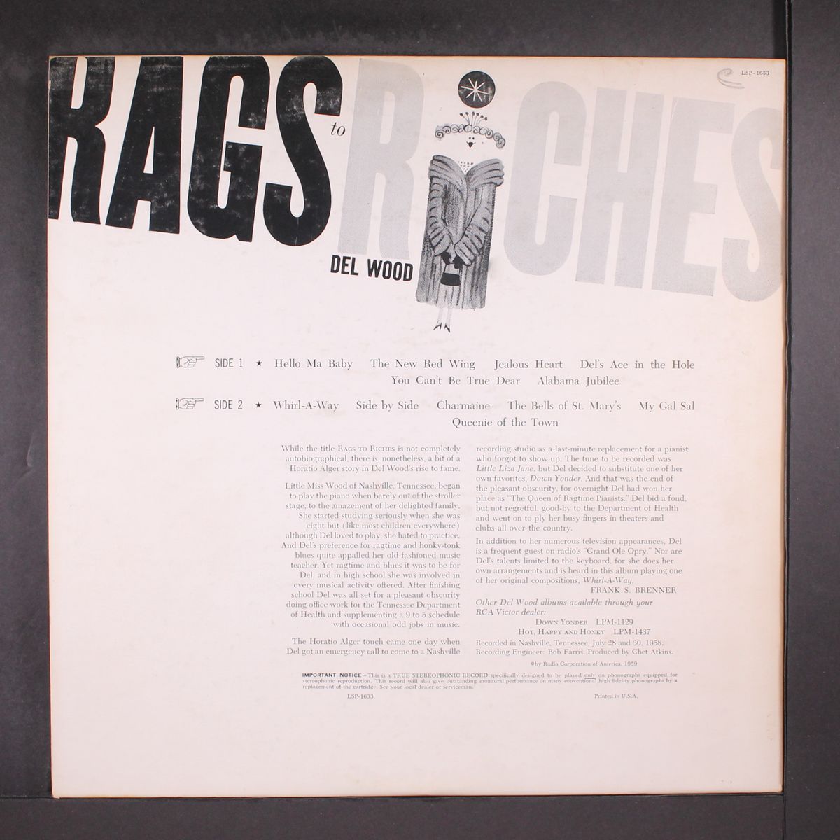 rags to riches by DEL WOOD