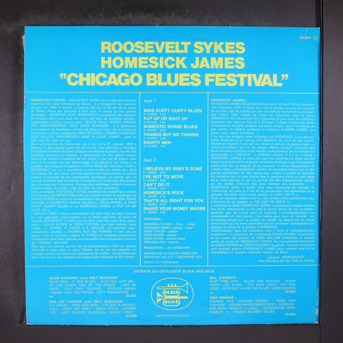 chicago blues festival, vol. 1 by ROOSEVELT SYKES, HOMESICK JAMES