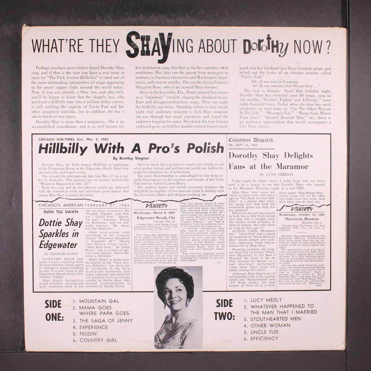 the park avenue hillbilly by DOROTHY SHAY