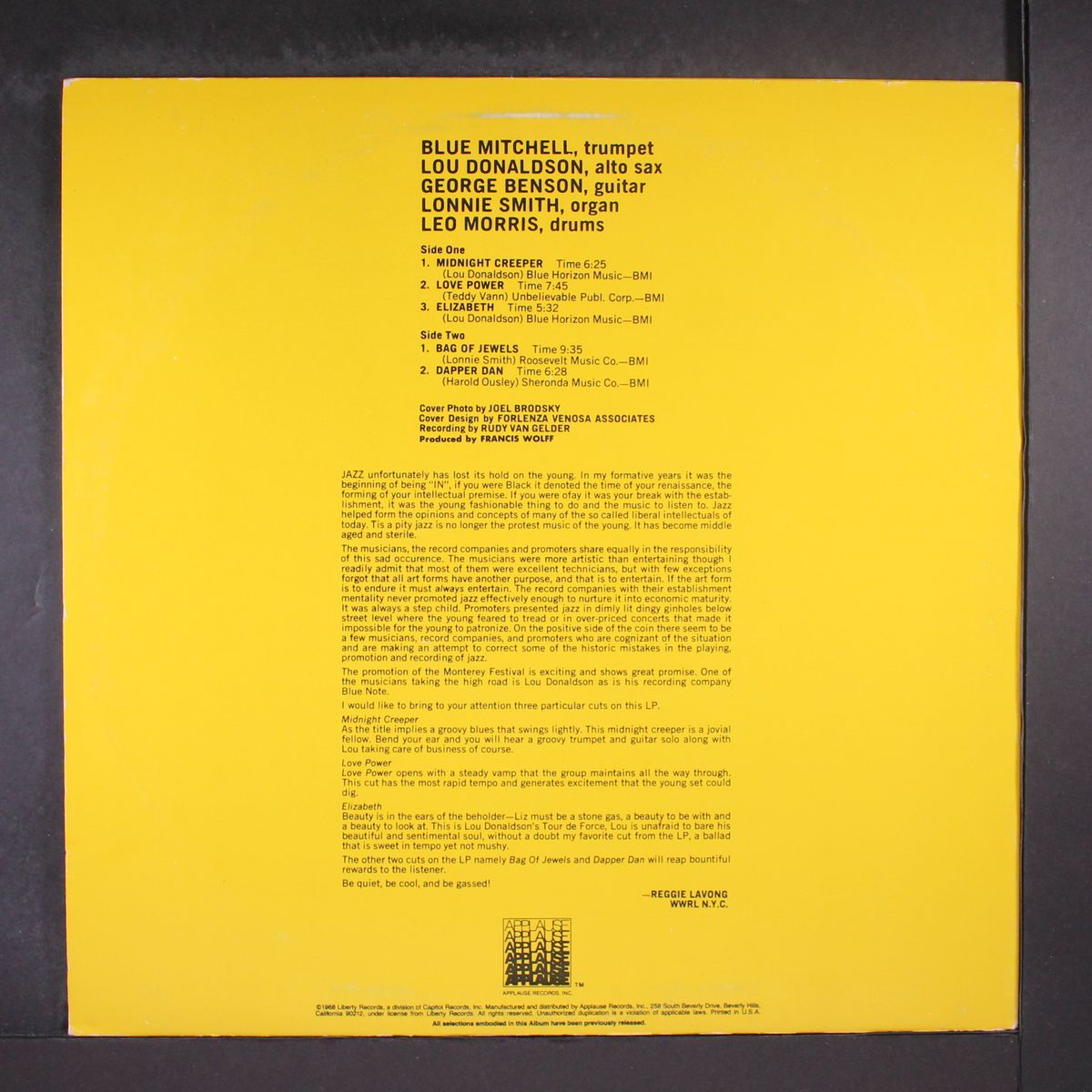 midnight creeper by LOU DONALDSON