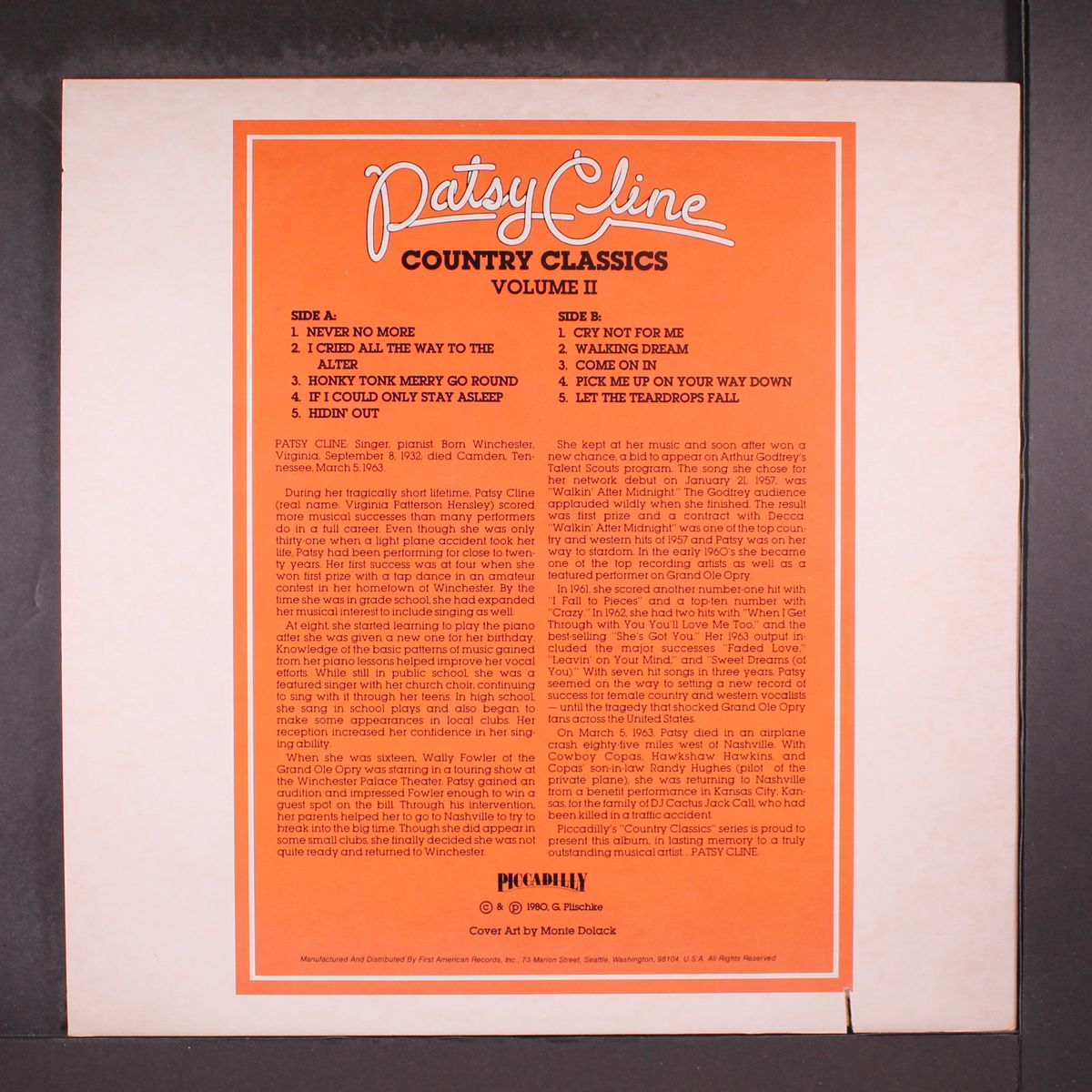 country classics, vol. 2 by PATSY CLINE