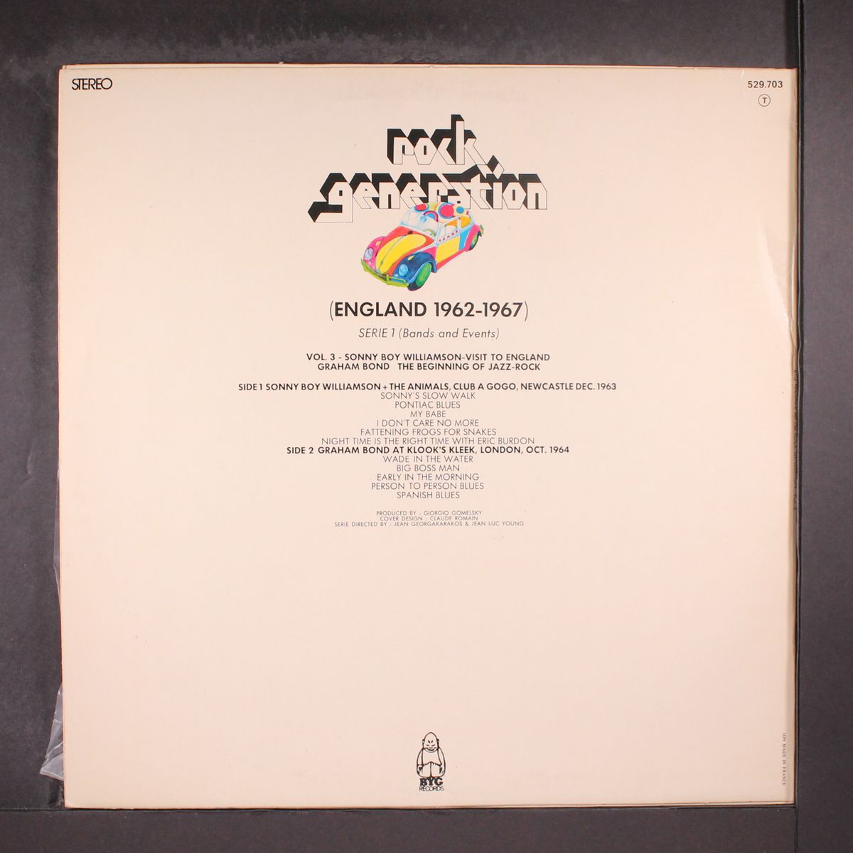 rock generation, vol. 3 by SONNY BOY WILLIAMSON / GRAHAM BOND ORGANISATION
