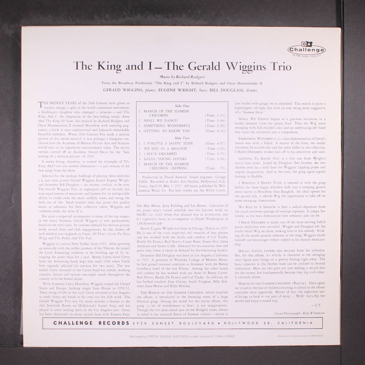 the king and i by GERALD WIGGINS