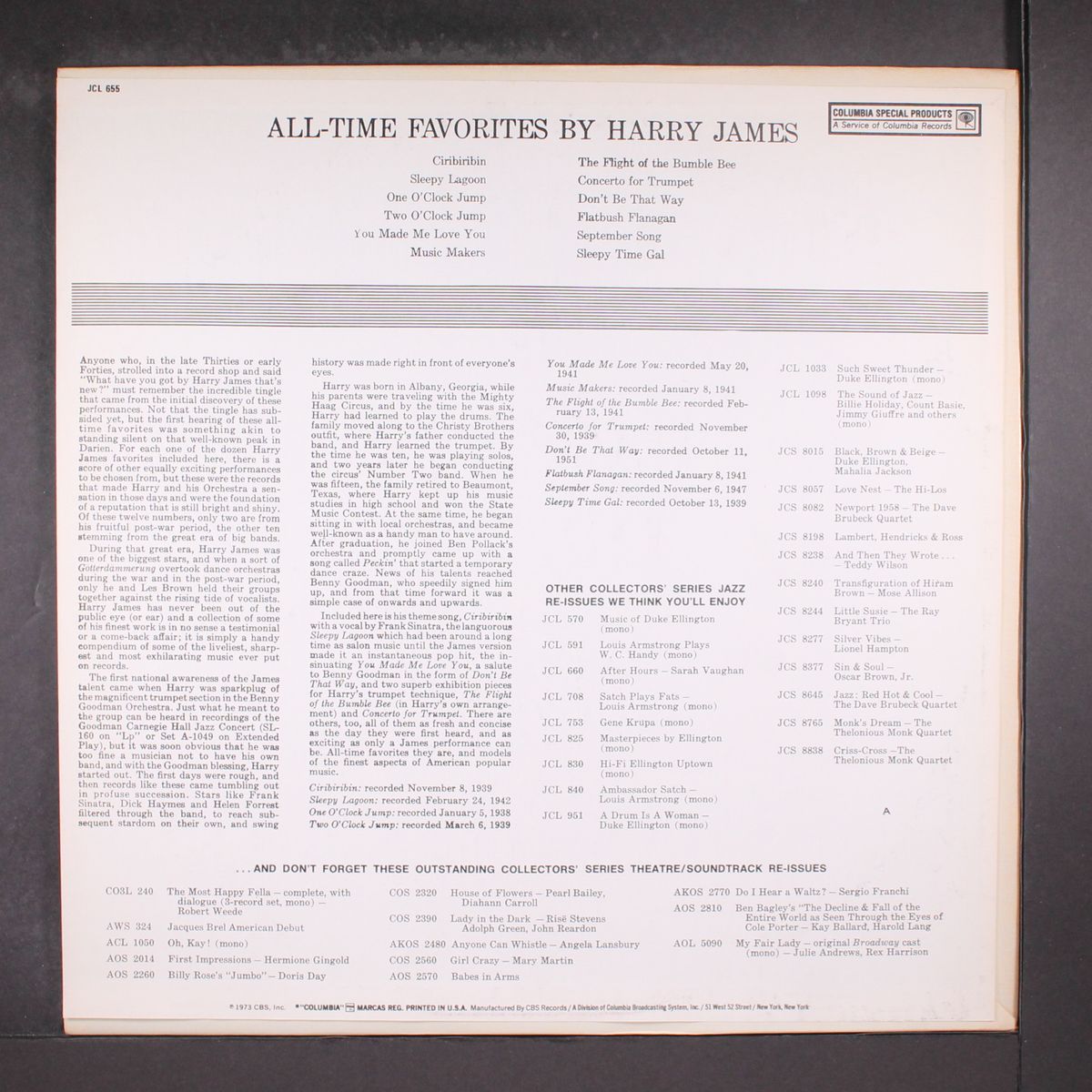 all time favorites by by HARRY JAMES