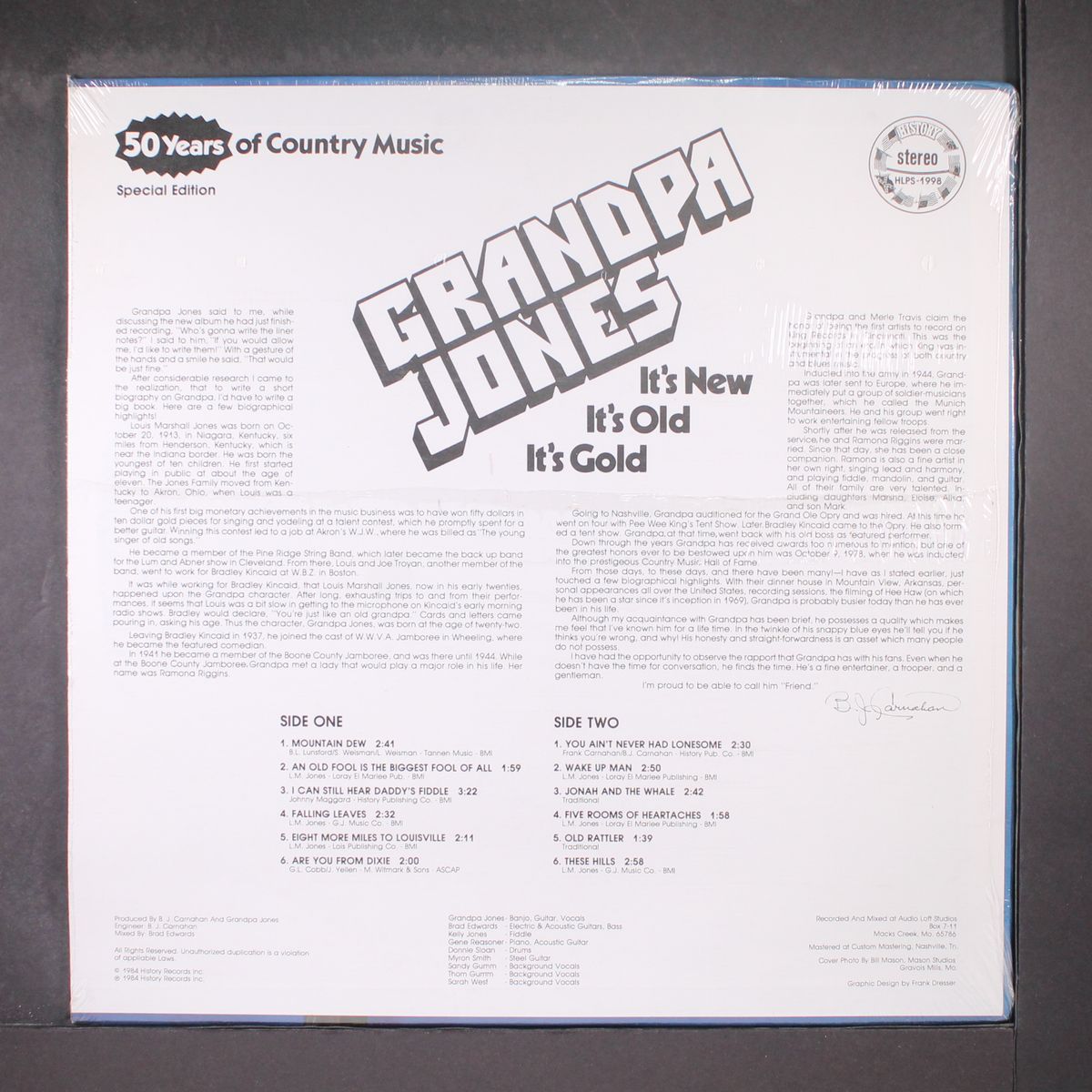 it's new, it's old, it's gold by GRANDPA JONES