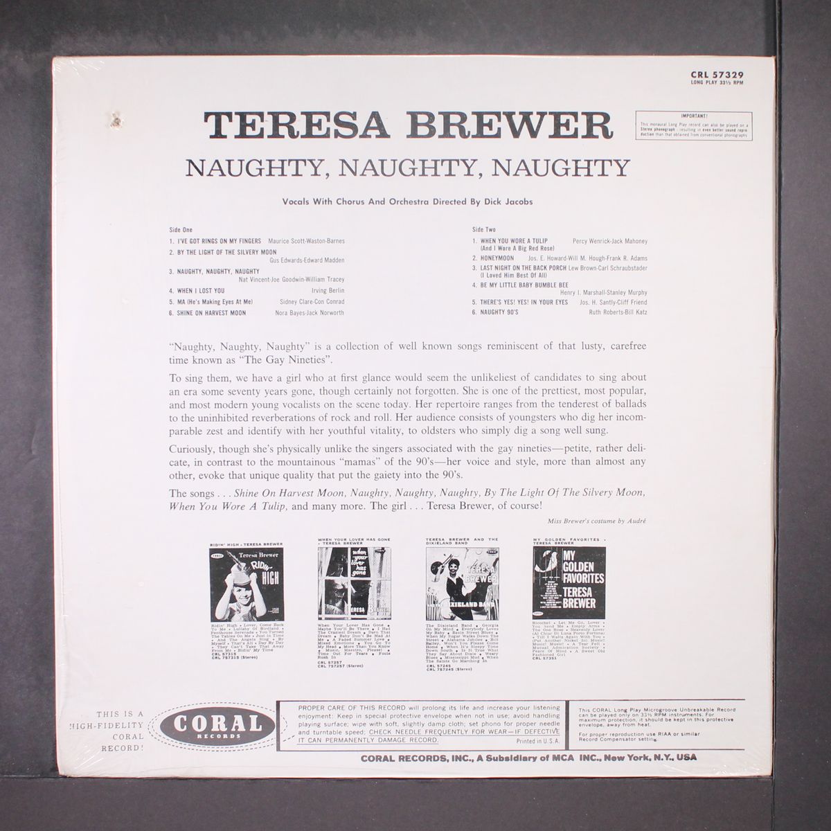 naughty, naughty, naughty by TERESA BREWER