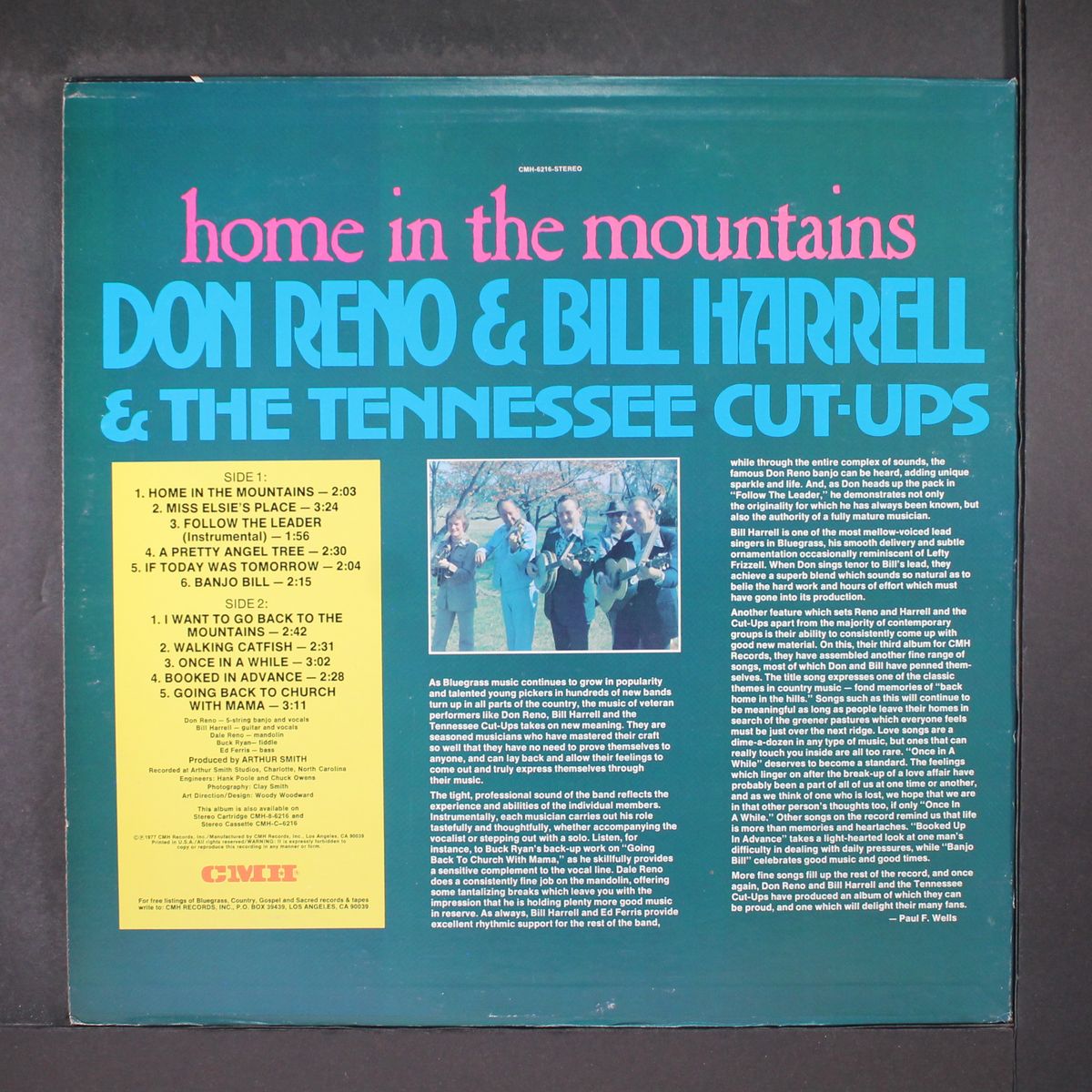 home in the mountains by DON RENO & BILL HARRELL