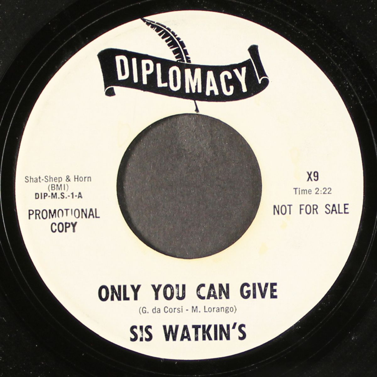 only you can give / here i stand by SIS WATKIN'S