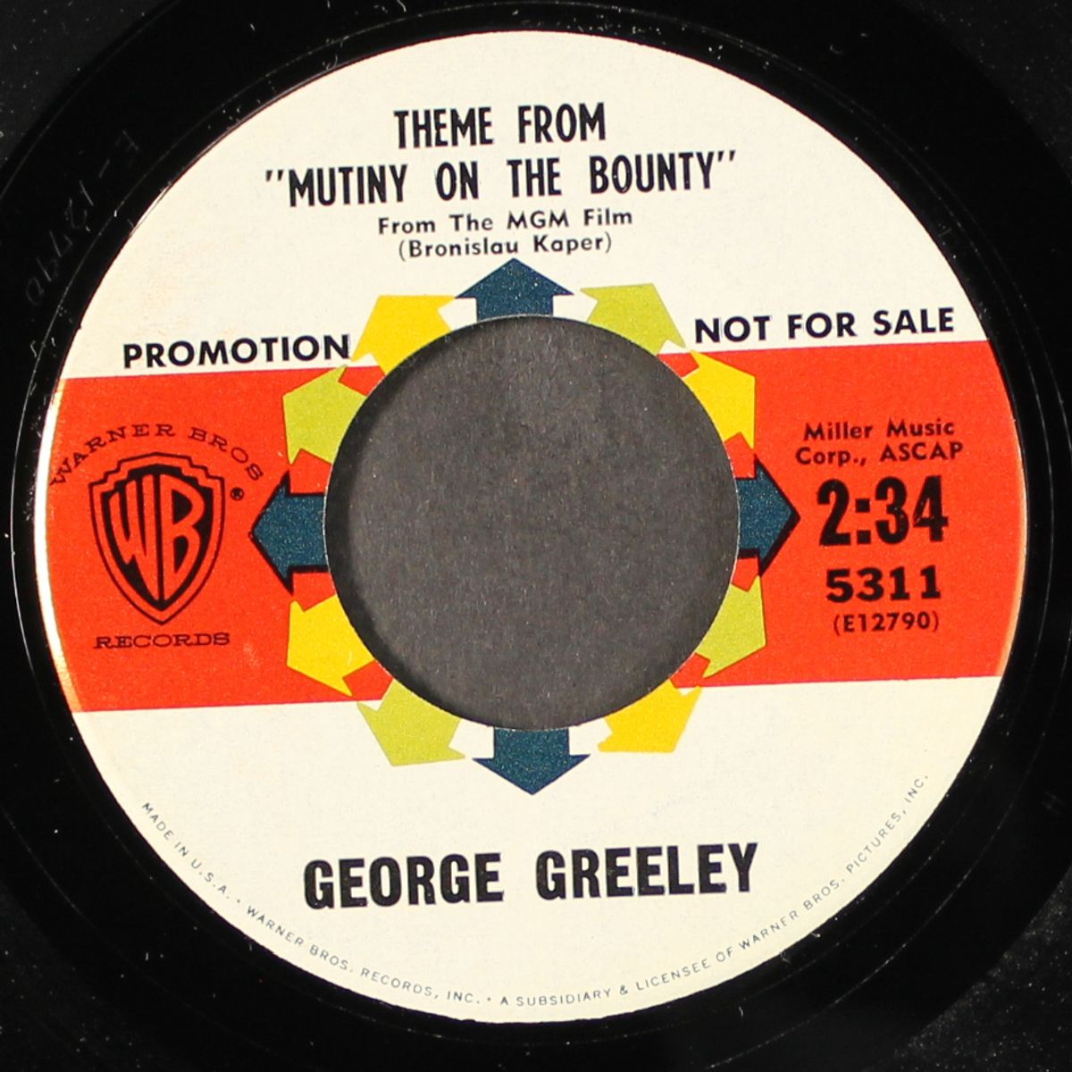 theme from mutiny on the bounty / love song from mutiny on the bounty by GEORGE GREELEY