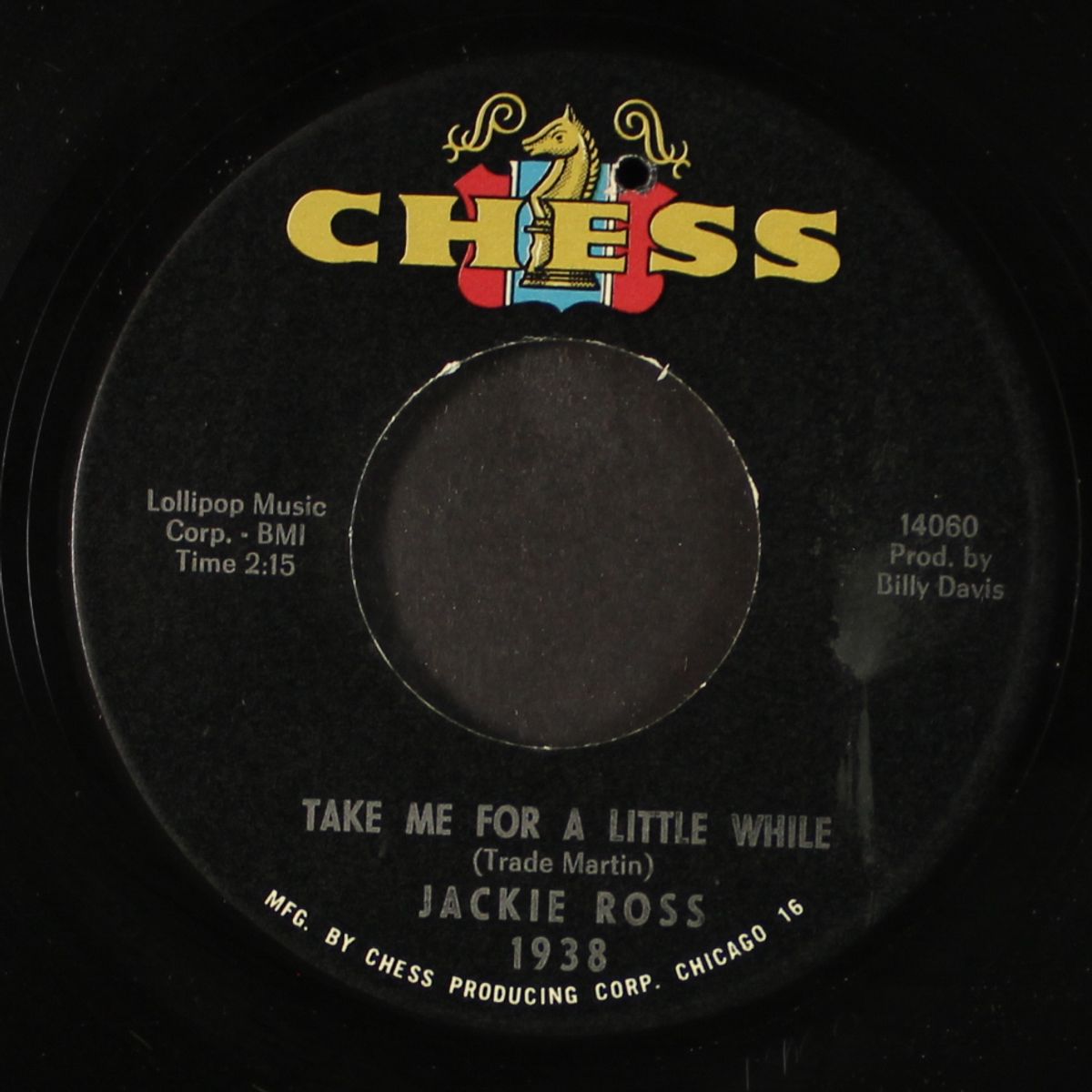 take me for a little while / honey dear by JACKIE ROSS