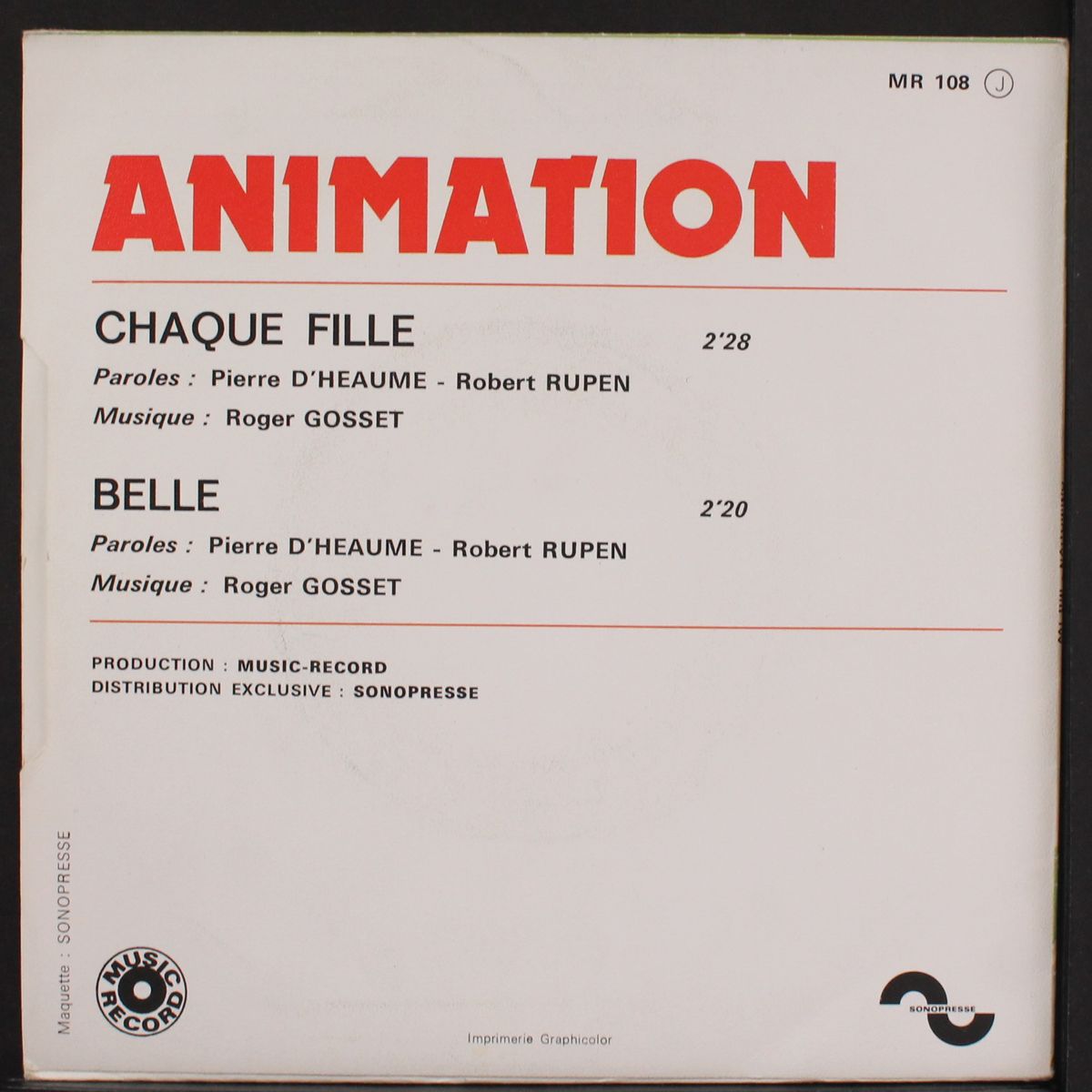 chaque fille / belle by ANIMATION