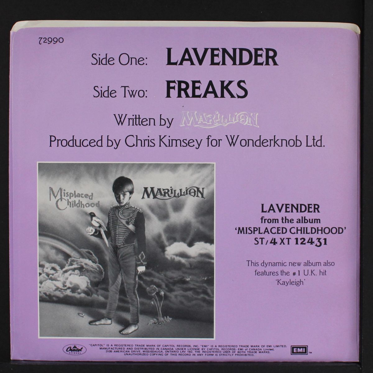 lavender / freaks by MARILLION