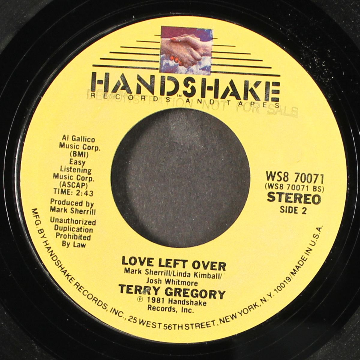 just like me / love left over by TERRY GREGORY