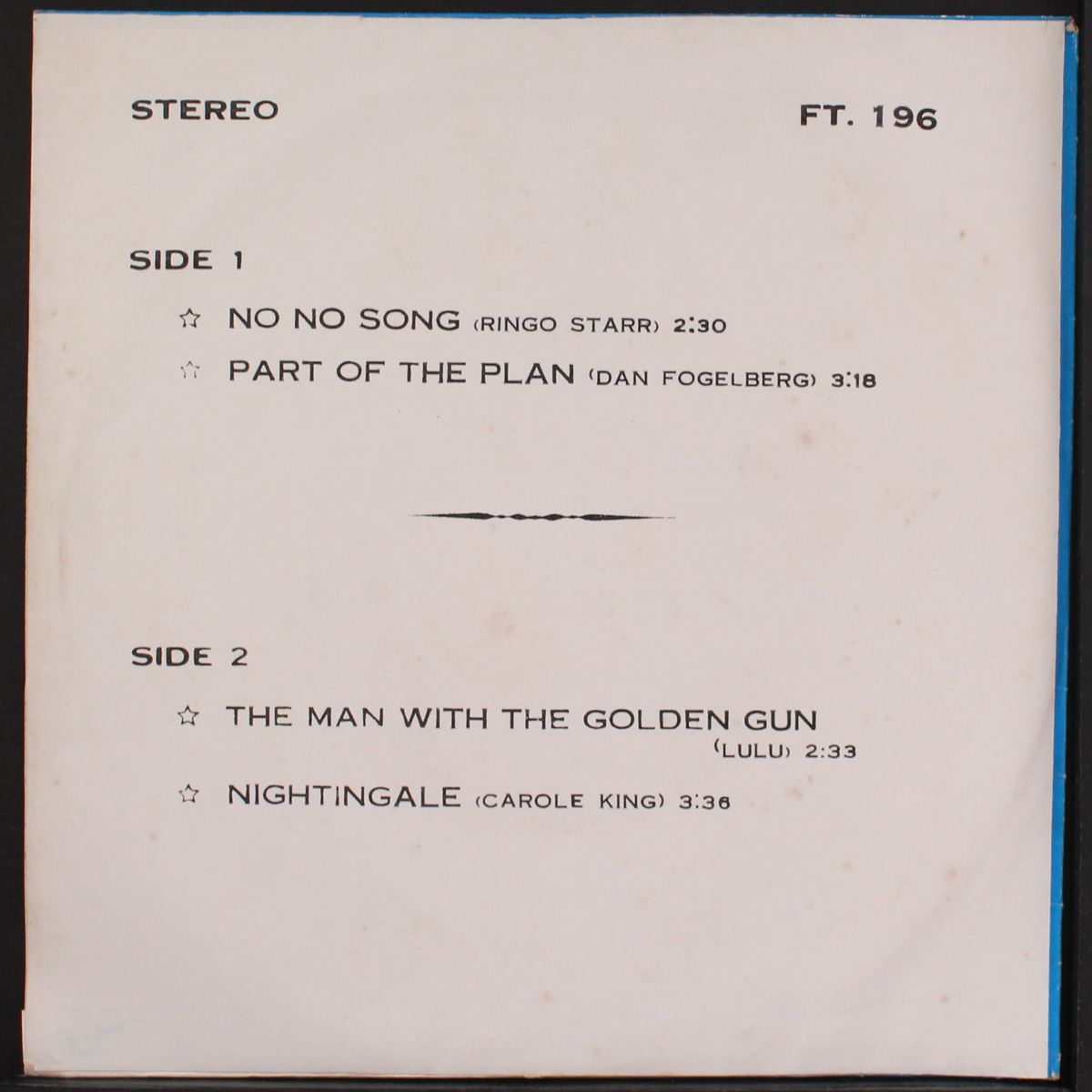 no no song / +3 by RINGO STARR & OTHERS