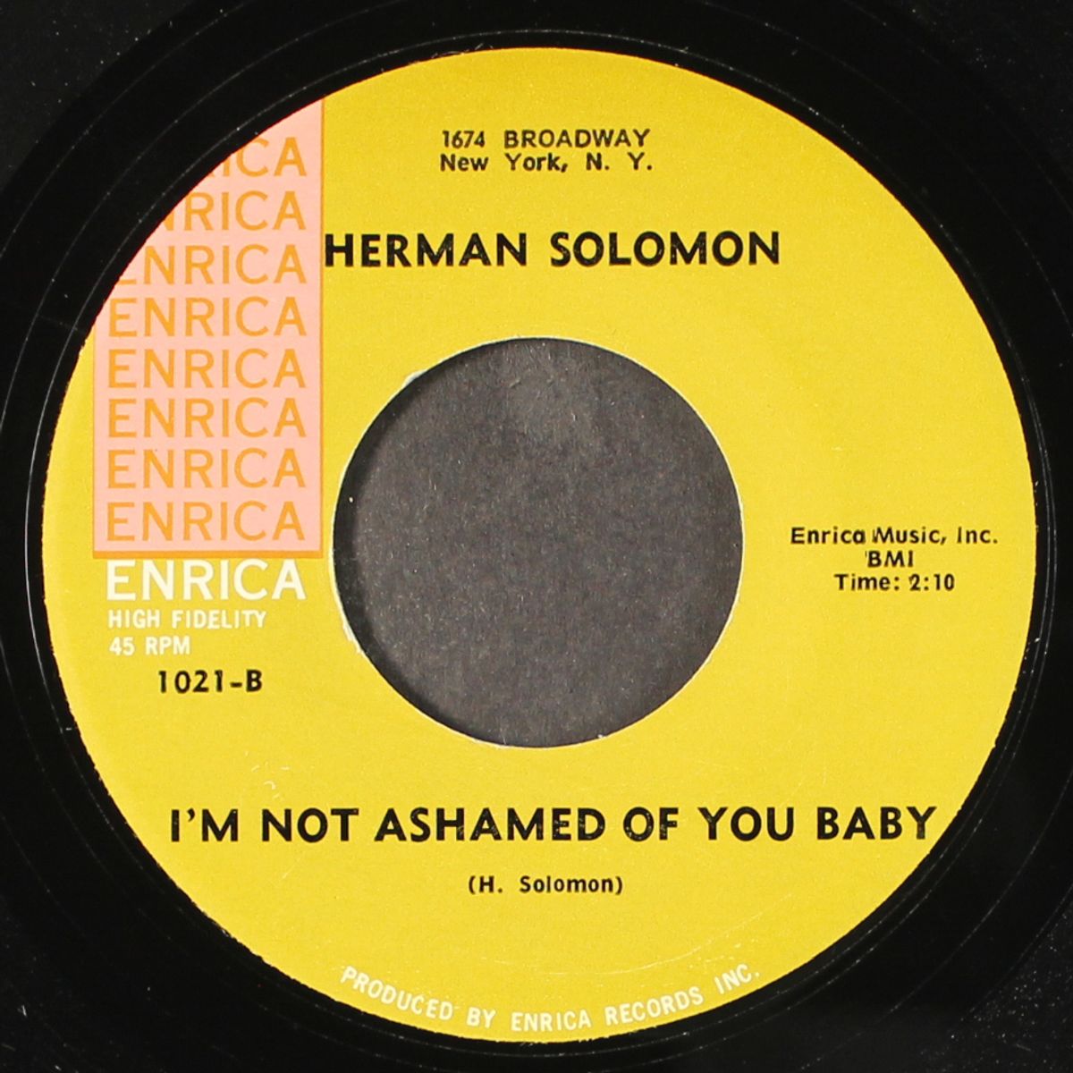 girl don't you be no fool / i'm not ashamed of you baby by HERMAN SOLOMON