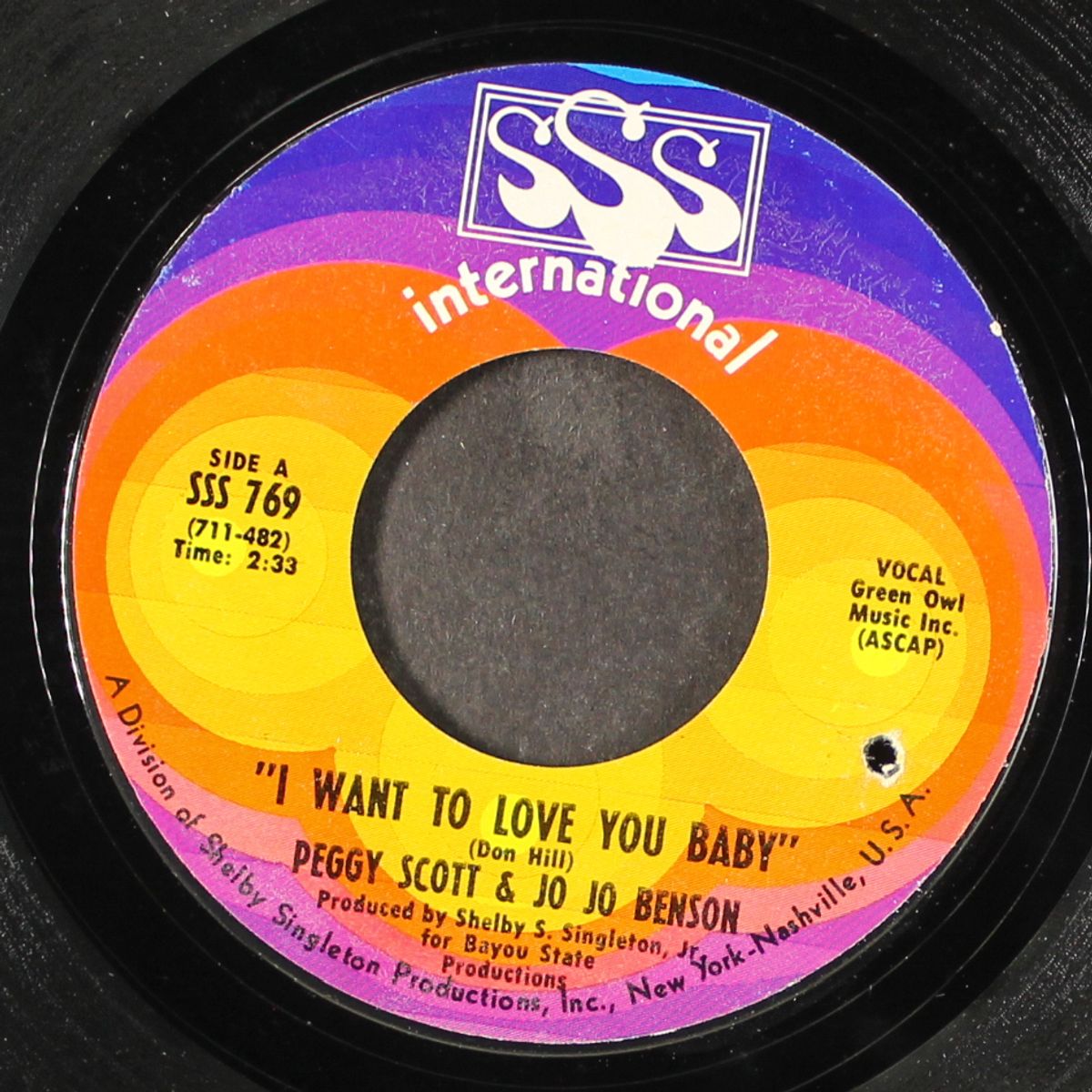 we got our bag / i want to love you baby by PEGGY SCOTT & JO JO BENSON