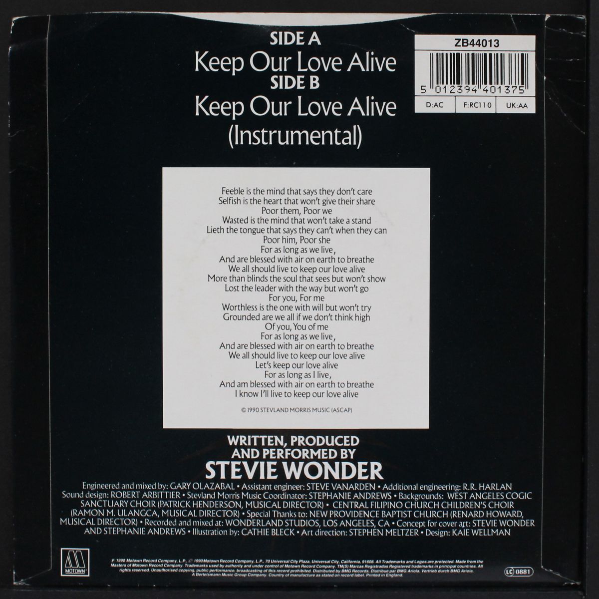 keep our love alive by STEVIE WONDER