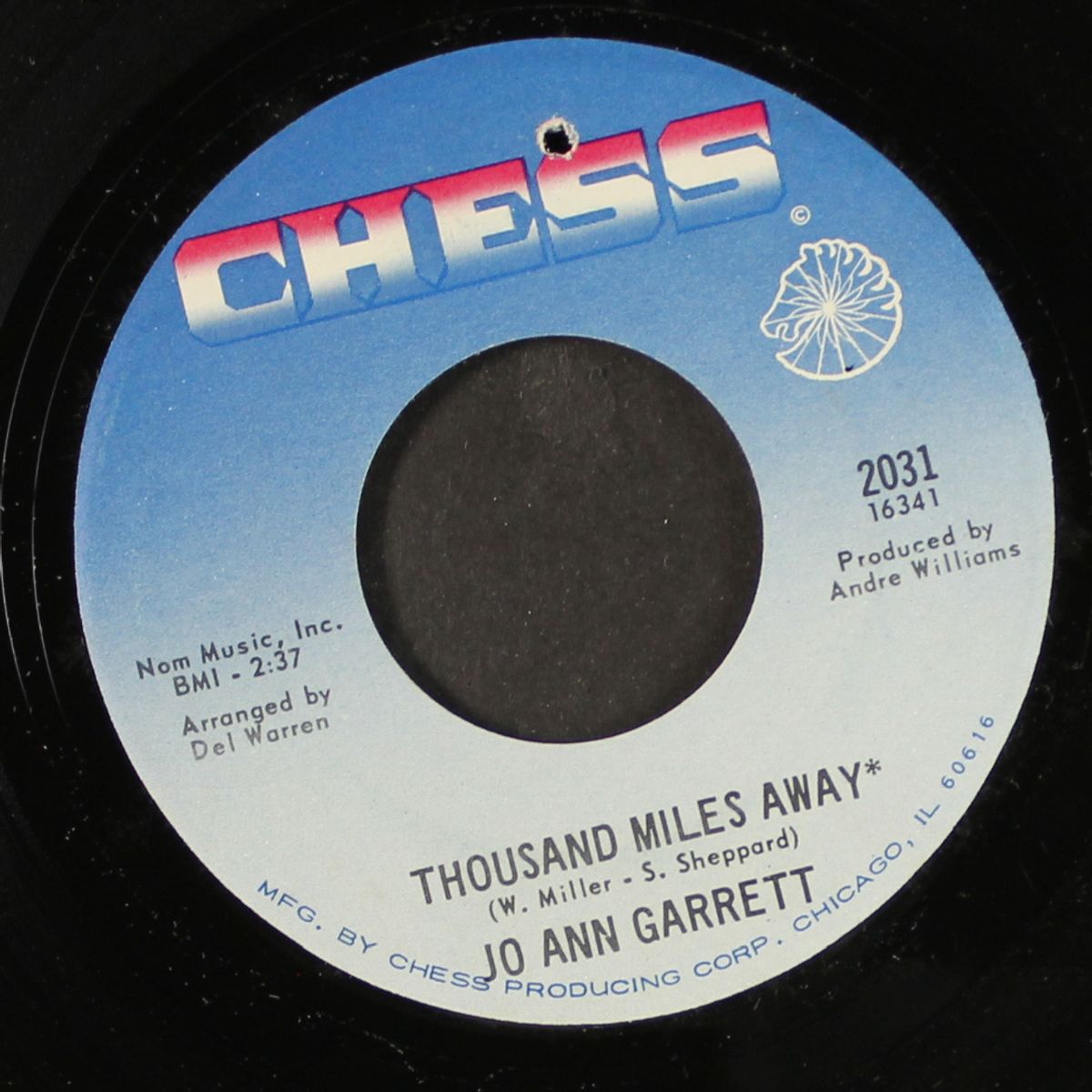 just say when / thousand miles away by JO ANN GARRETT