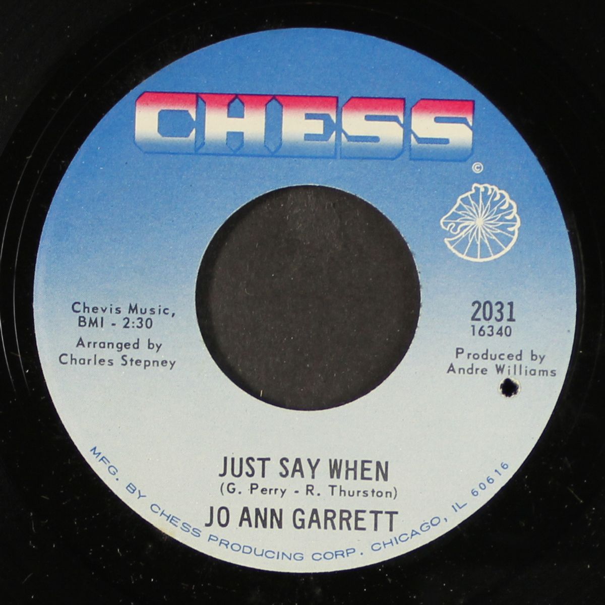 just say when / thousand miles away by JO ANN GARRETT