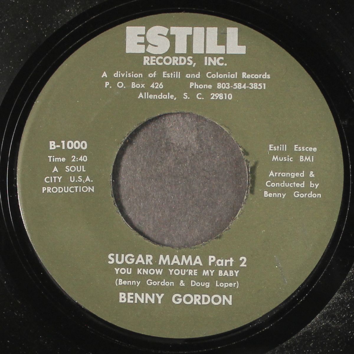 sugar mama / part 2 by BENNY GORDON
