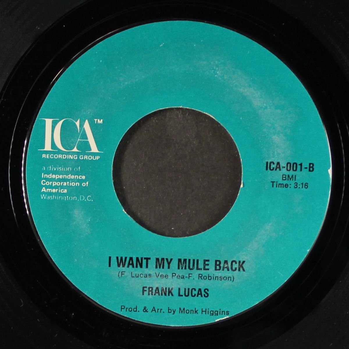 good thing man / i want my mule back by FRANK LUCAS