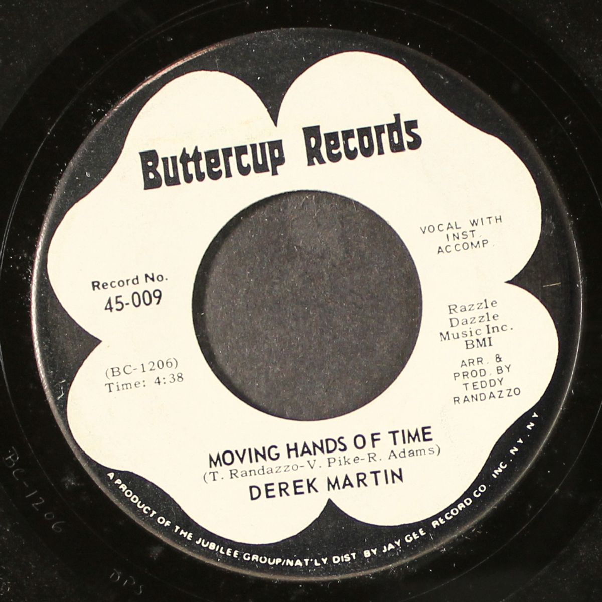you blew it baby / moving hands of time by DEREK MARTIN