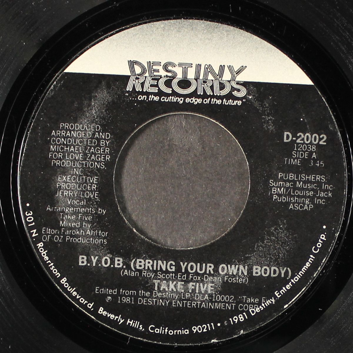 reaching out for love / b.y.o.b. (bring your own body) by TAKE FIVE