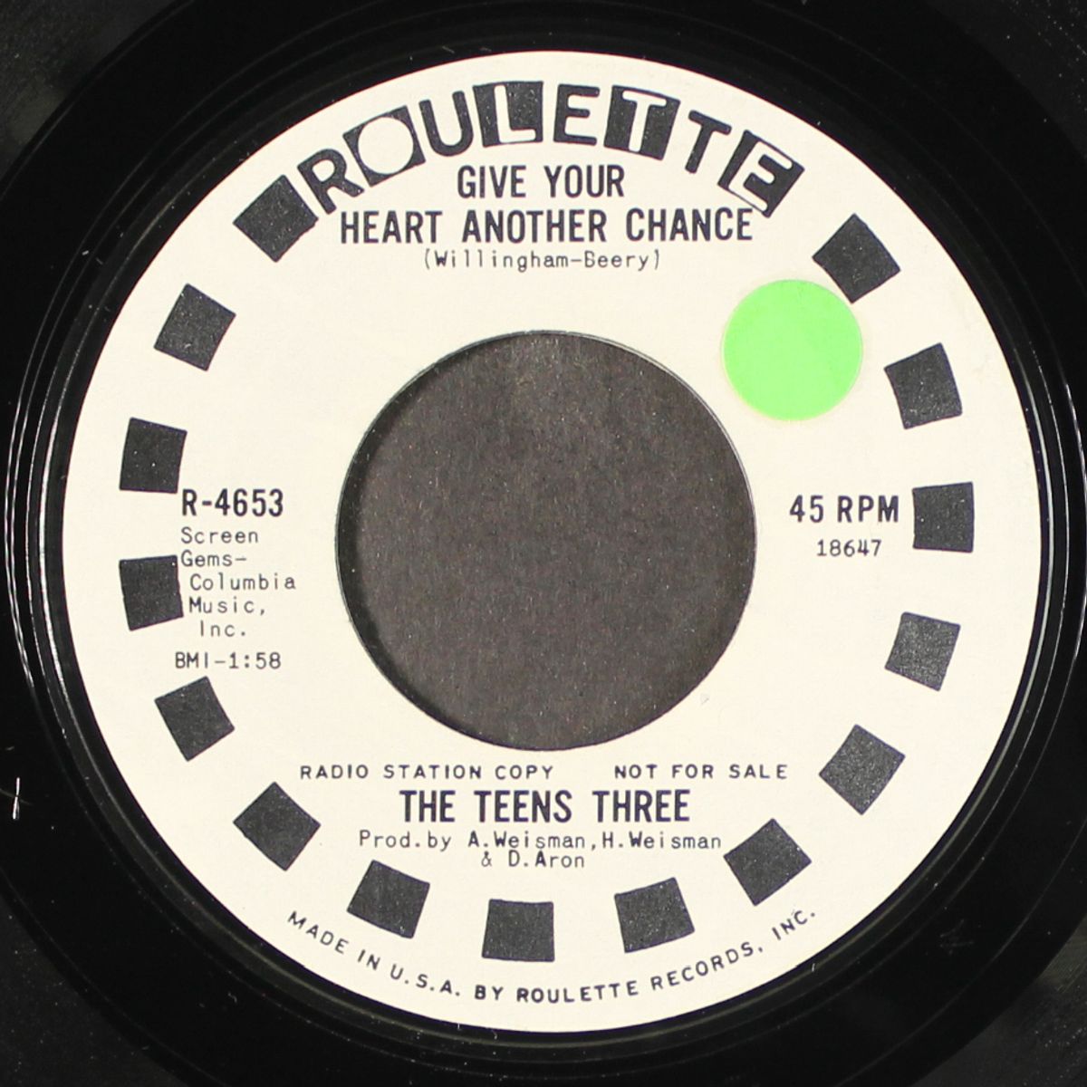 give your heart another chance / watch over my baby by TEENS THREE